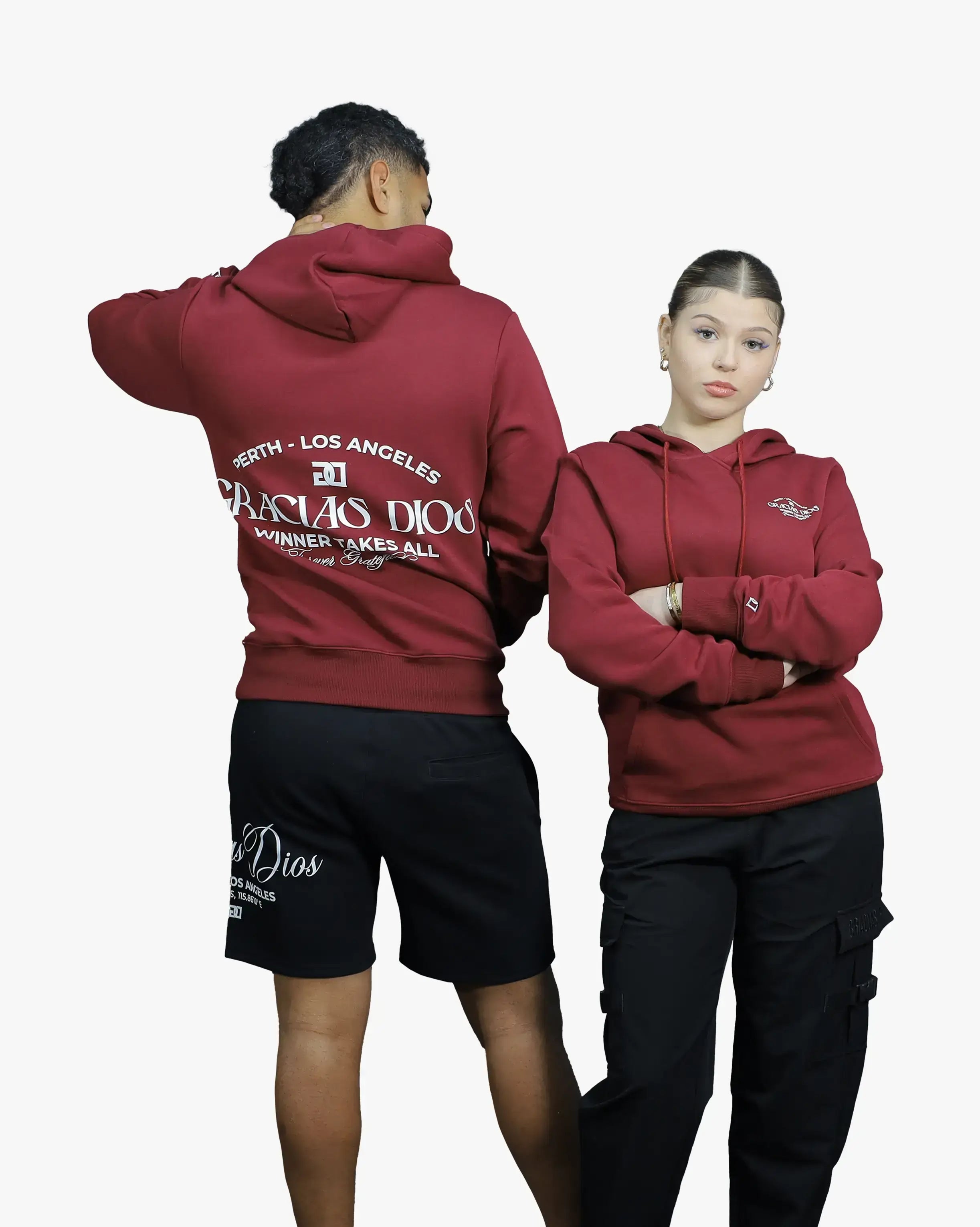 Gracias Dios Essential Maroon Hoodie