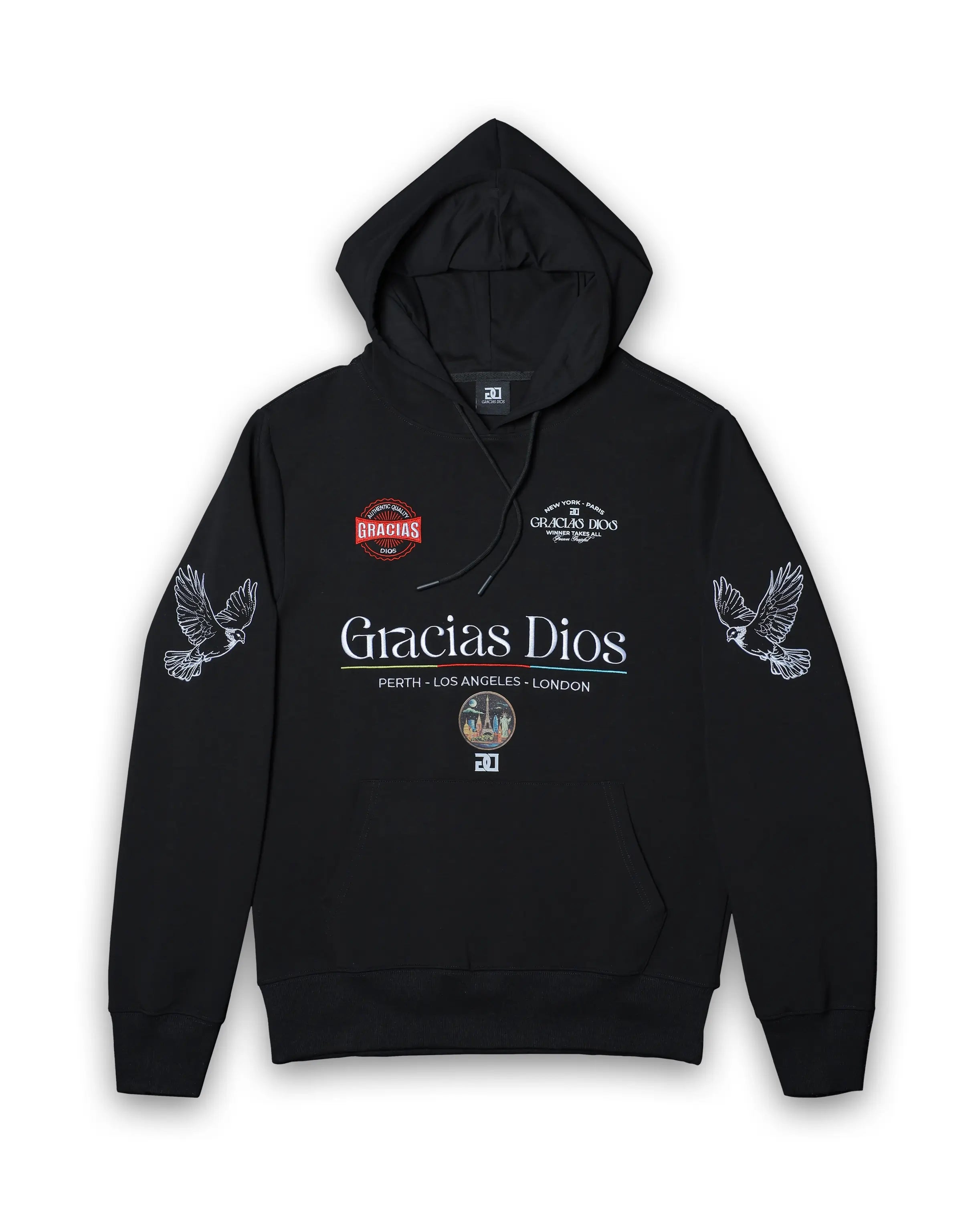 Gracias Dios Premium Patch Hoodie