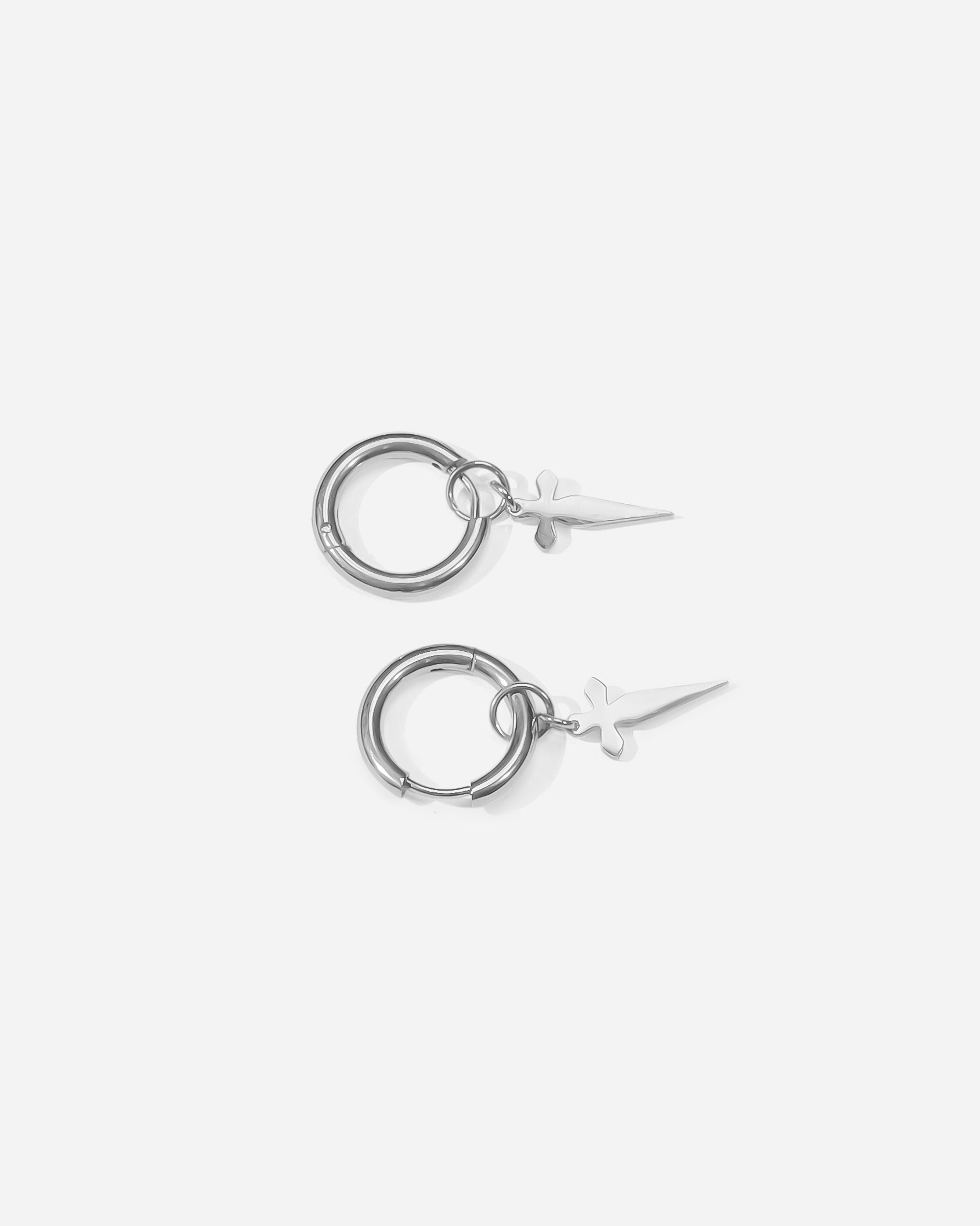 Chic Cross Sword Hoop Earrings – A Unique Twist on Classic Hoop Style