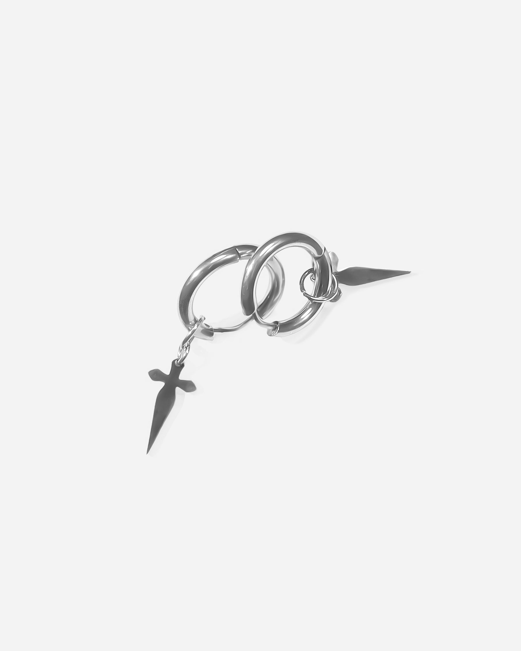 Chic Cross Sword Hoop Earrings – A Unique Twist on Classic Hoop Style