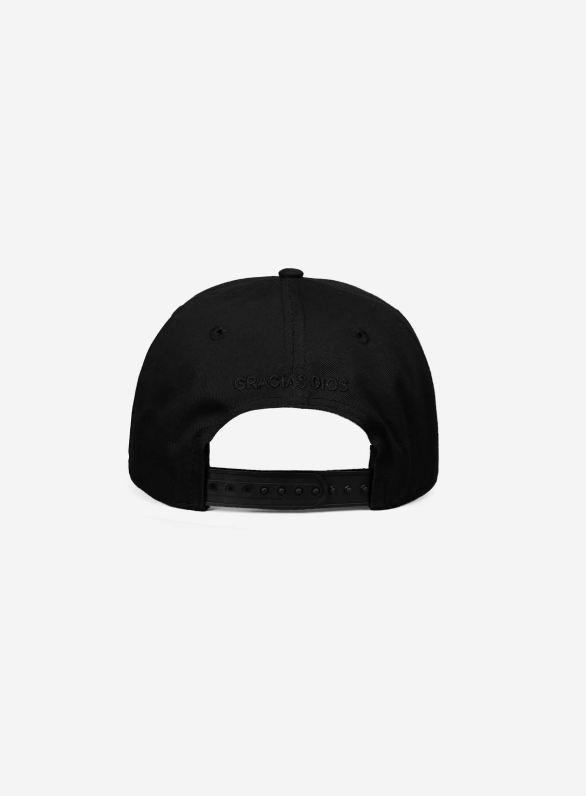 Indian A-Frame Snapback Hat Black