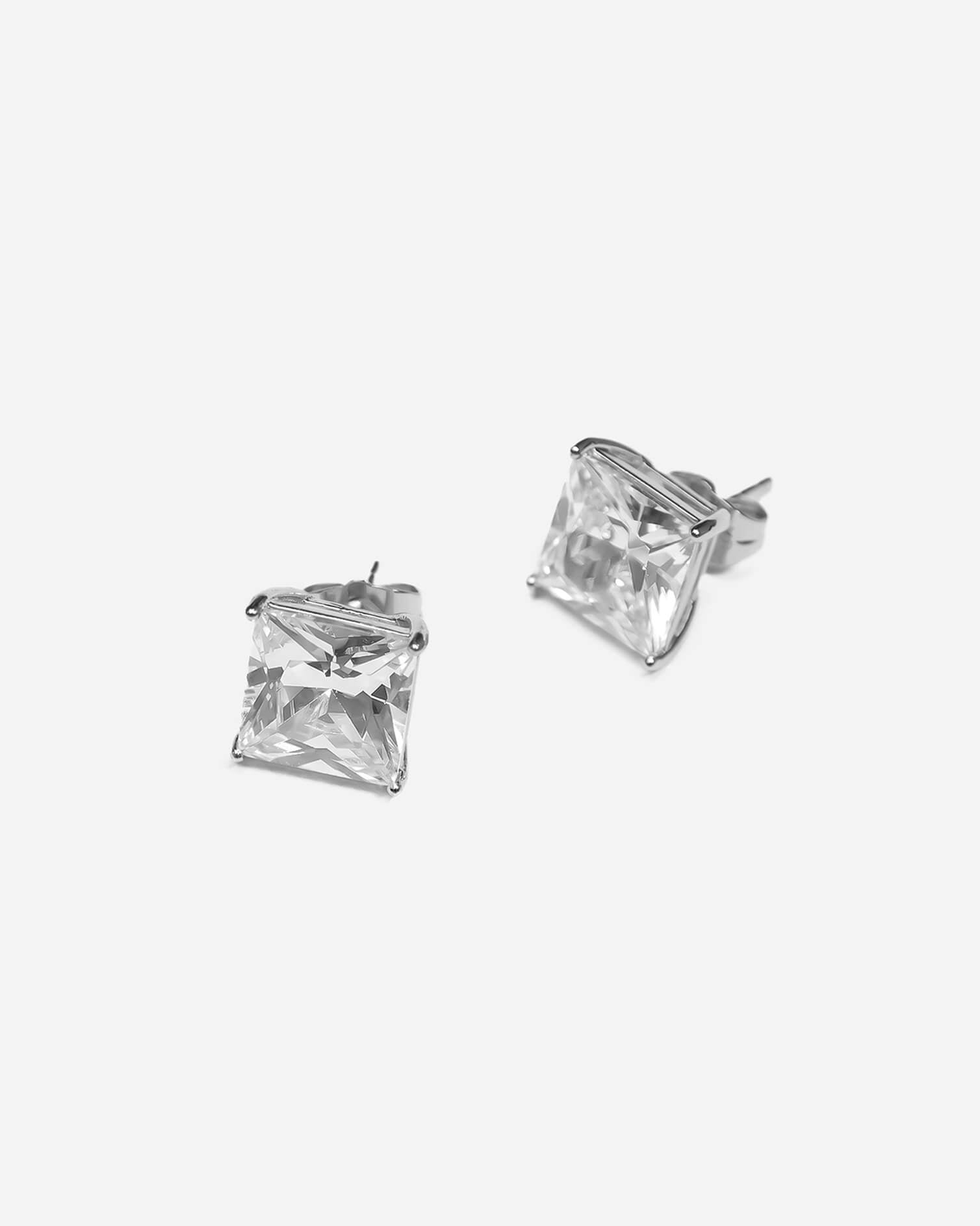 Princess Cut Stud Earrings