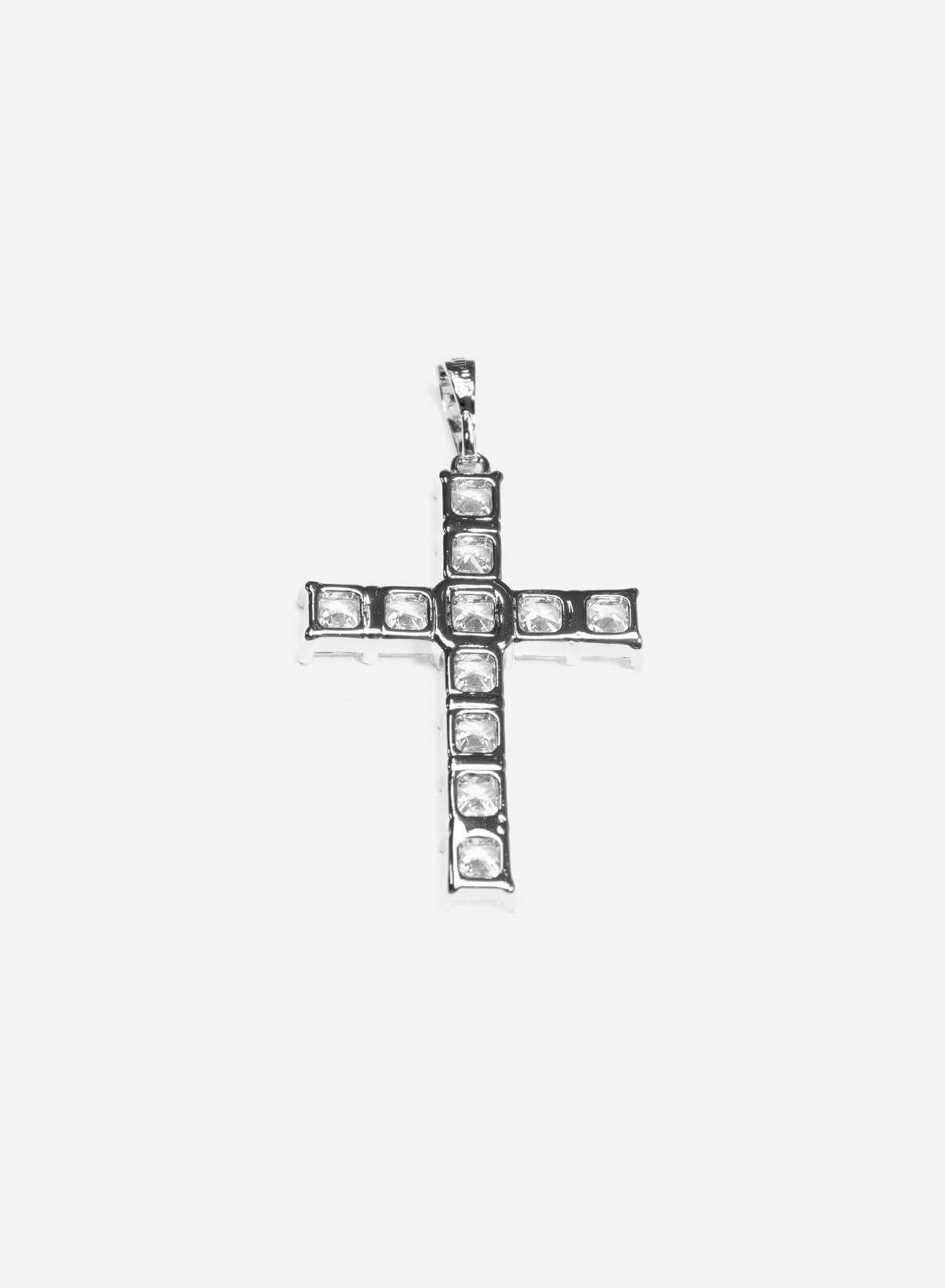 GD Cubic Zirconia Cross Pendant