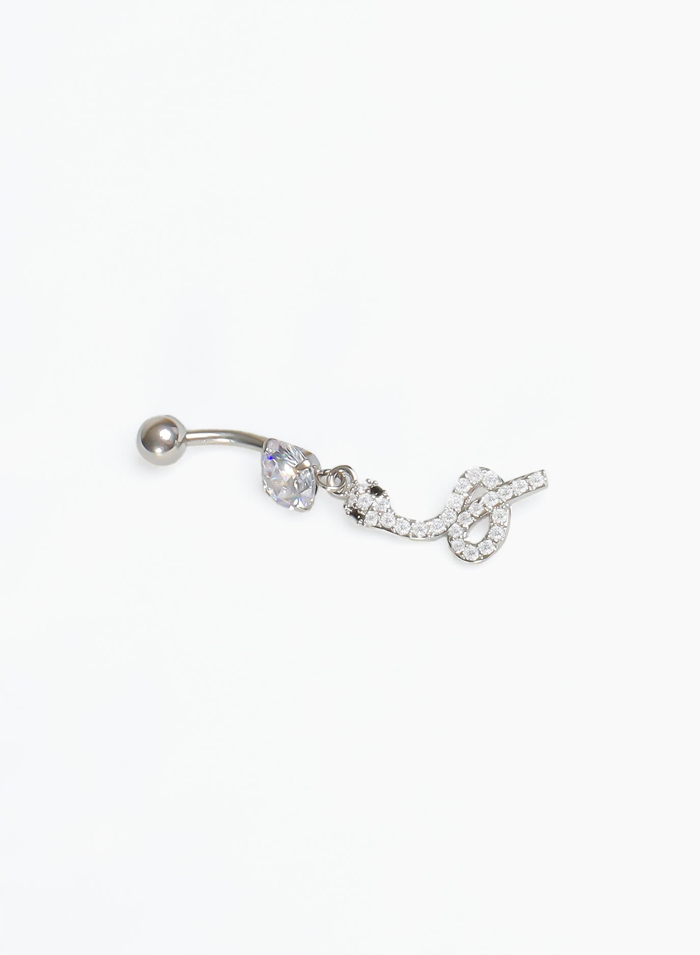 GD Diamante Snake Belly Ring
