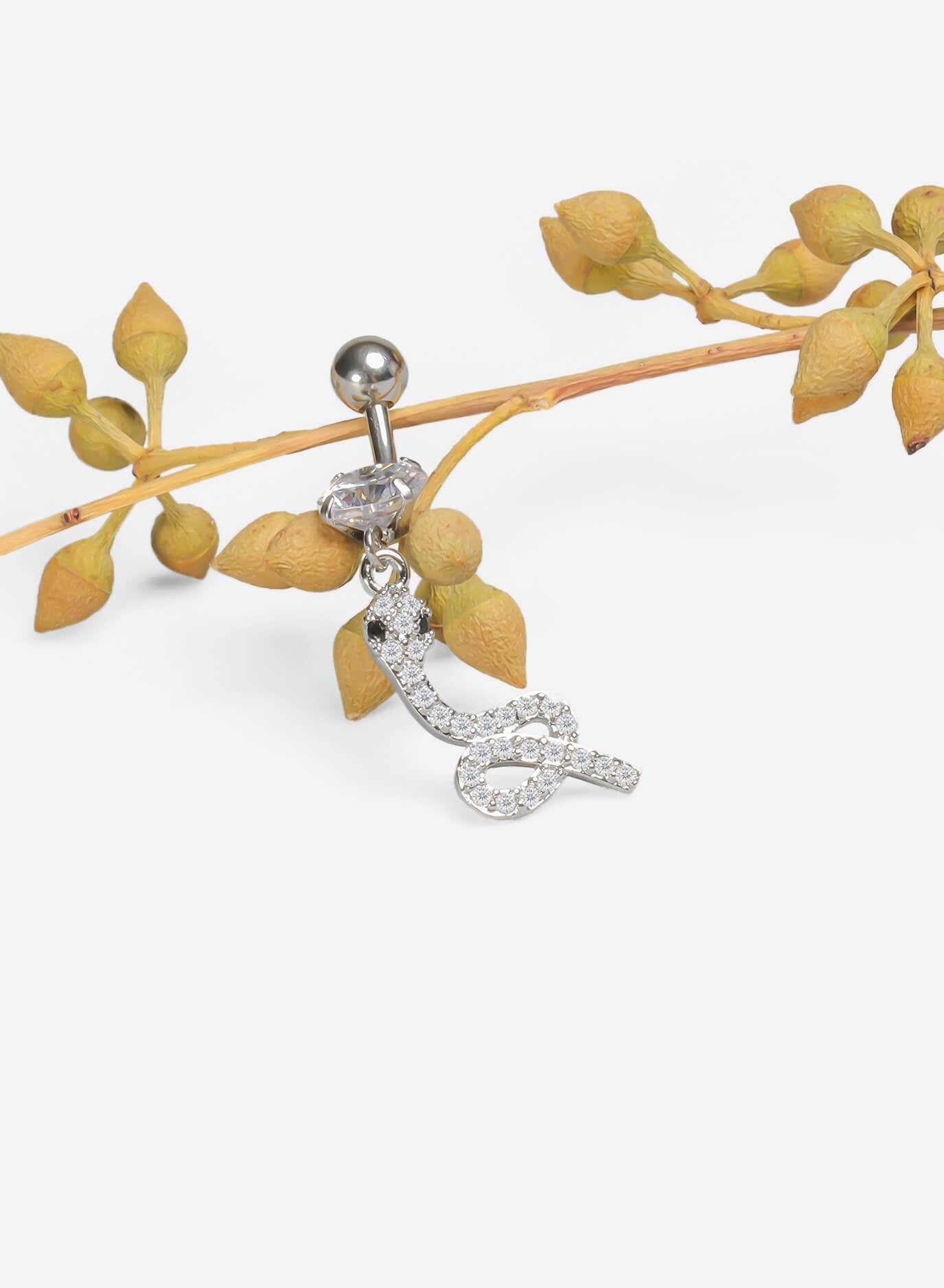 GD Diamante Snake Belly Ring