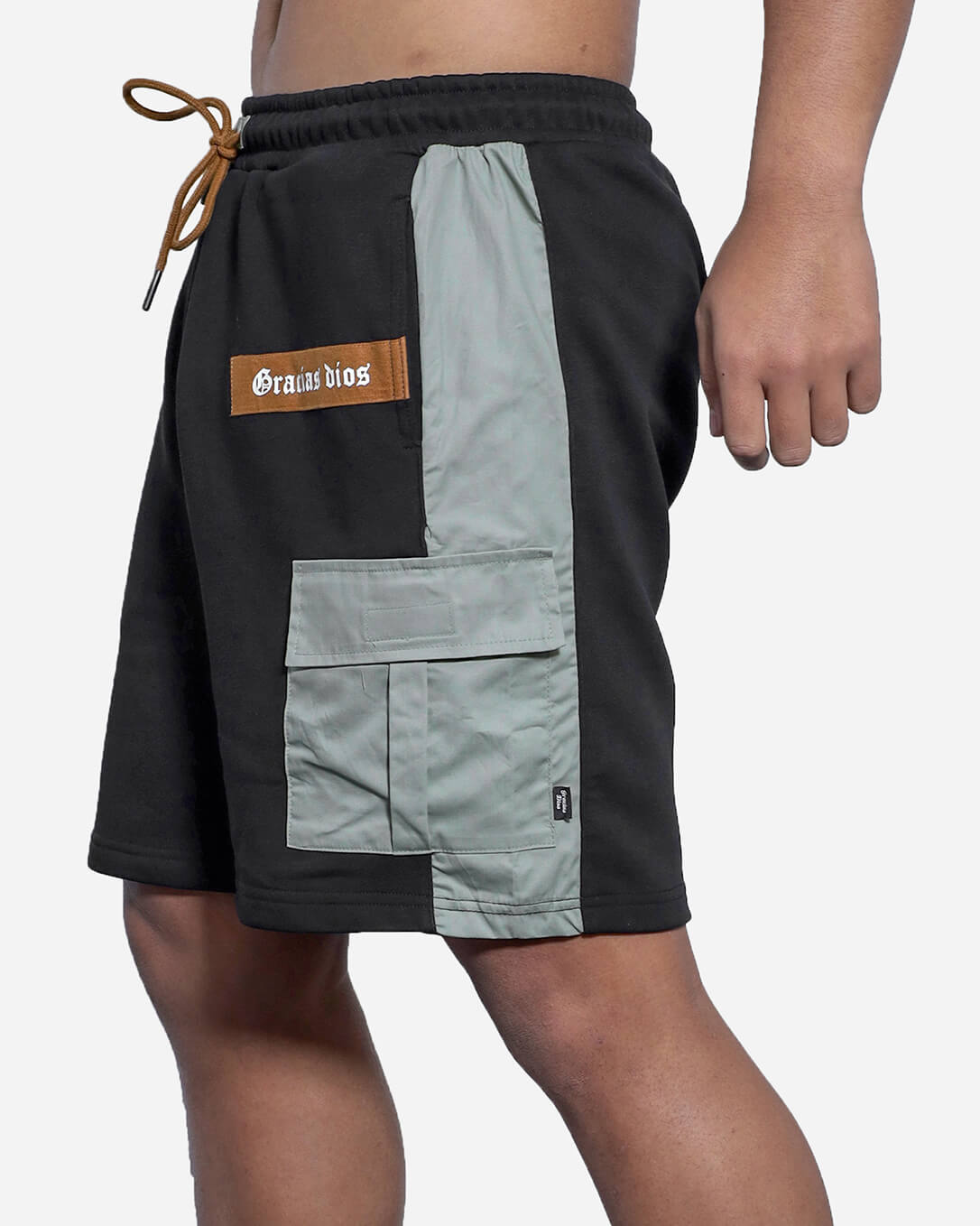 Fleece Cargo Short Black