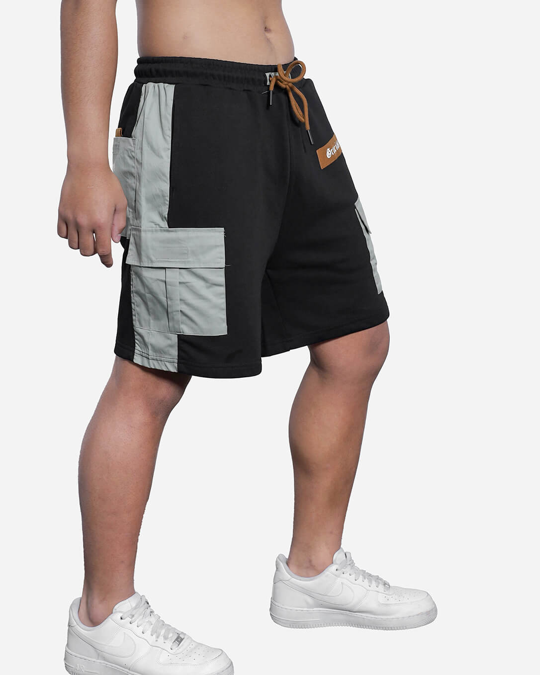 Fleece Cargo Short Black