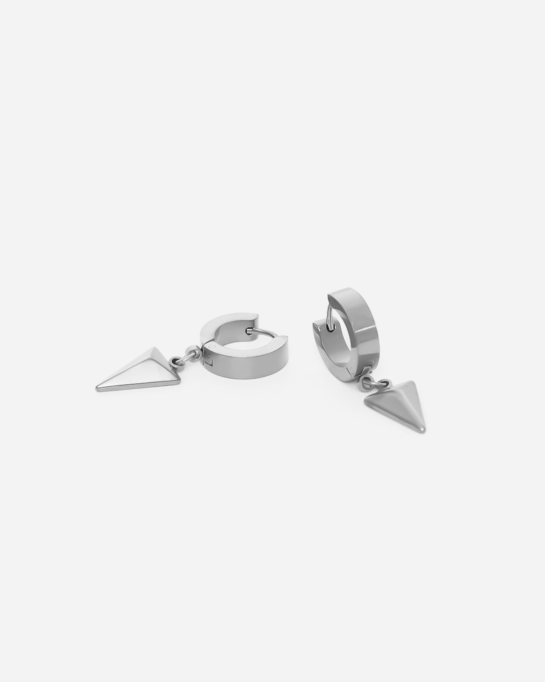GD Triangle Punk Huggie Hoop Dangle Drop Earrings