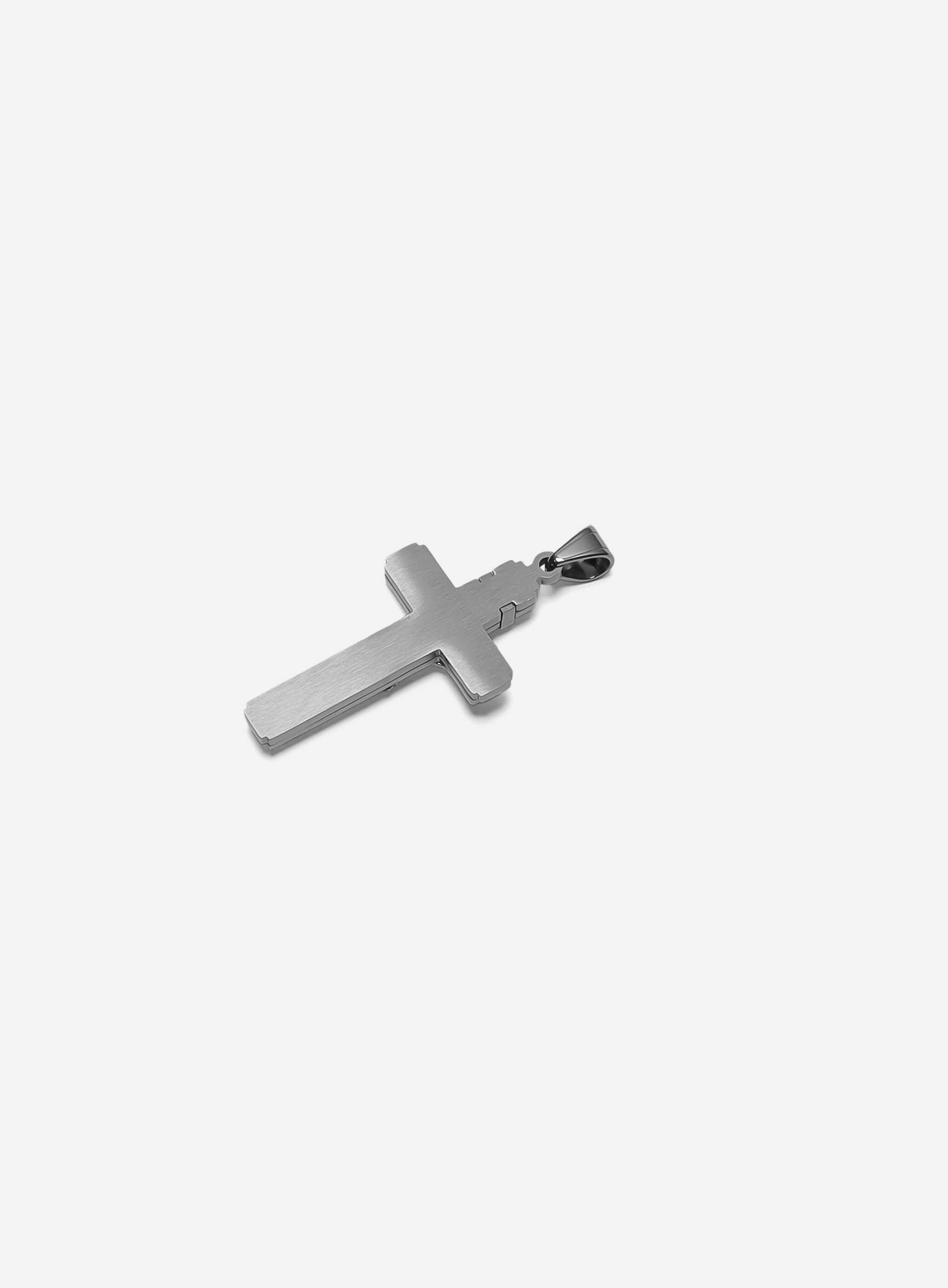INRI Crucifix Pendant Silver-Tone