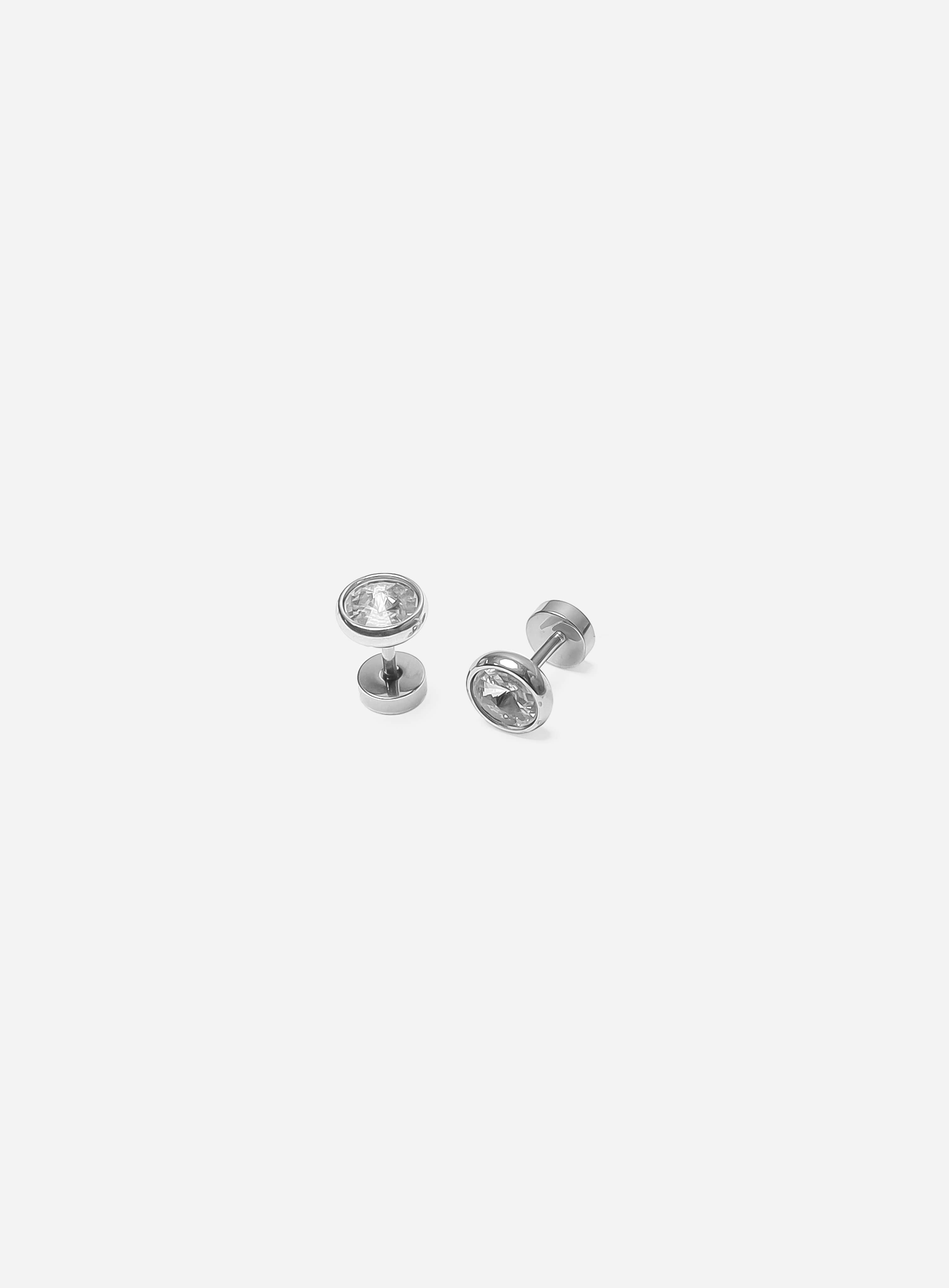 GD Holographic Center Dumbbell Earrings - Unique Statement Jewelry for Trendy Style