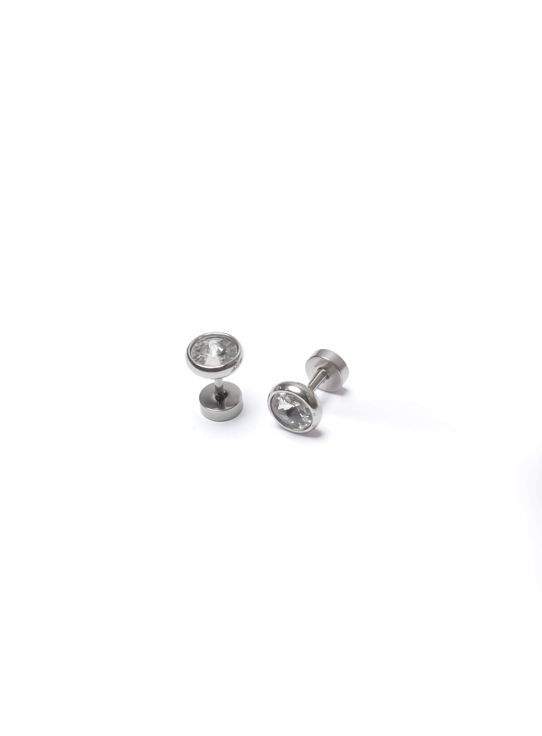 Round Zirconia Stud earrings