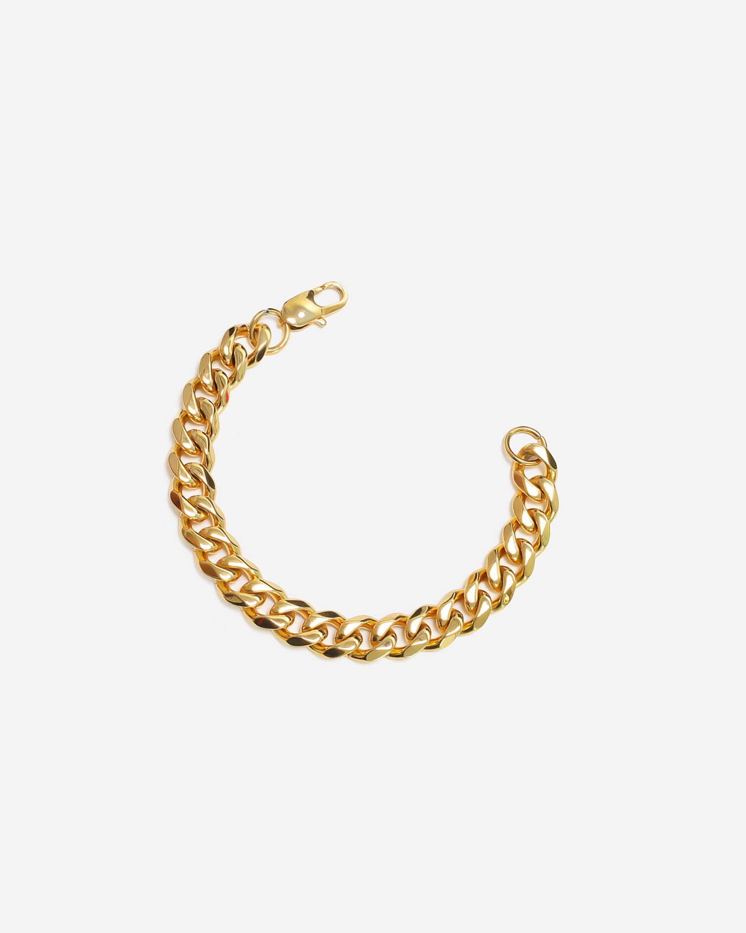 GD Cuban Bracelet 22k Gold Vermeil 10.5mm X 7.5Inch