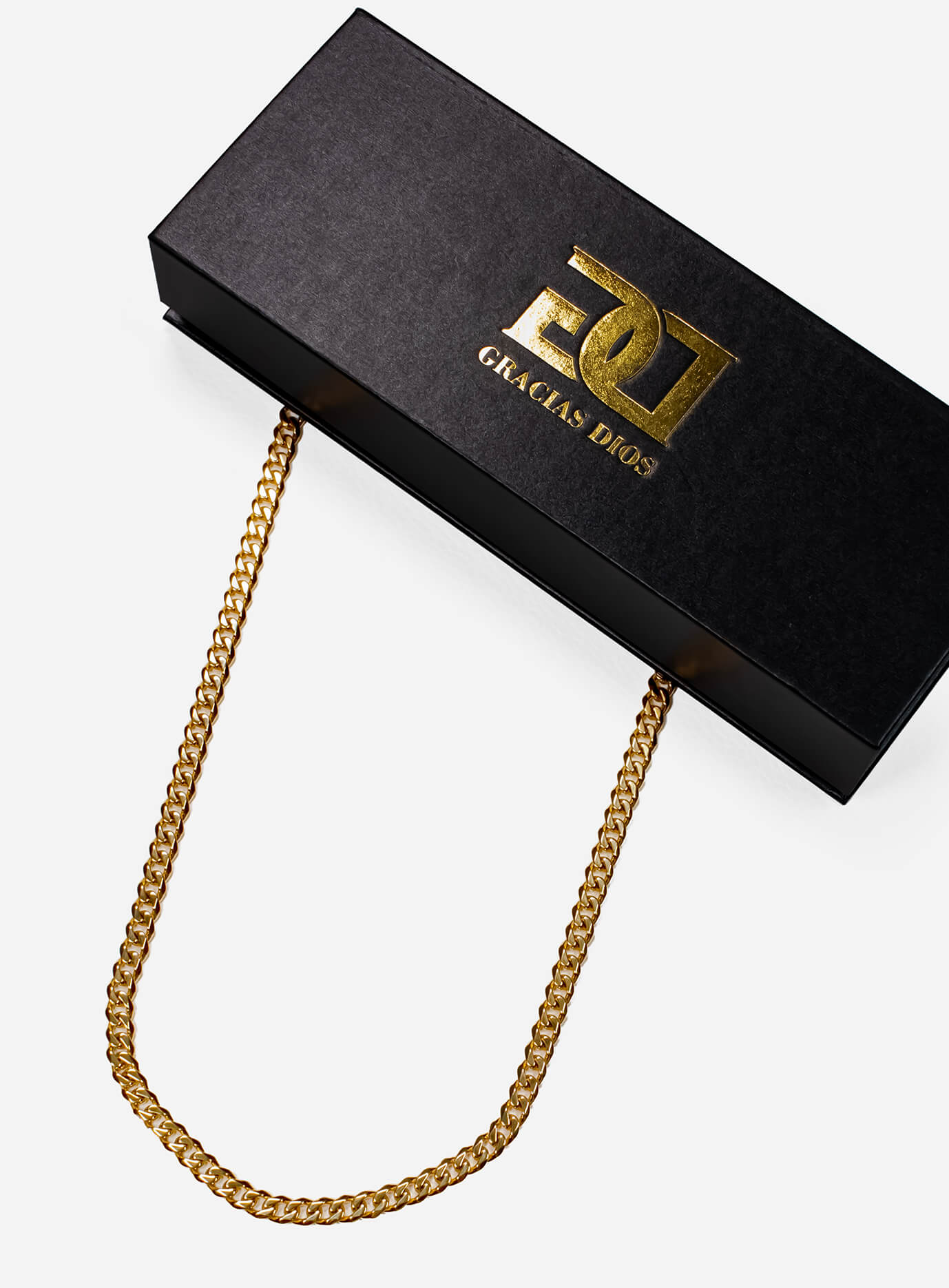 GD Gold Chain Stainless Steel 5.5mm x 55cm 18K Gold Plated