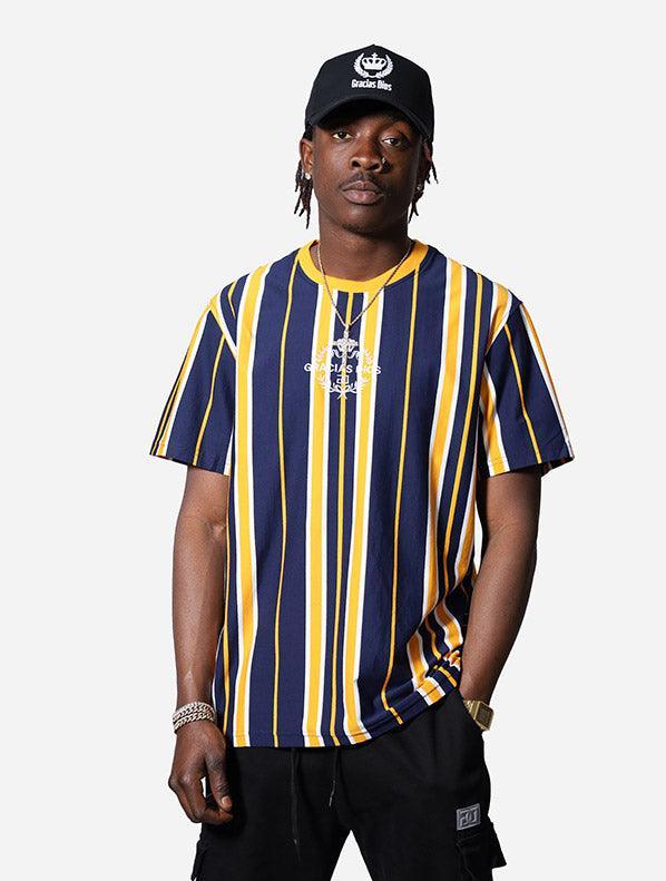 Gracias Dios GD Stripe T-Shirt - Challenger Streetwear