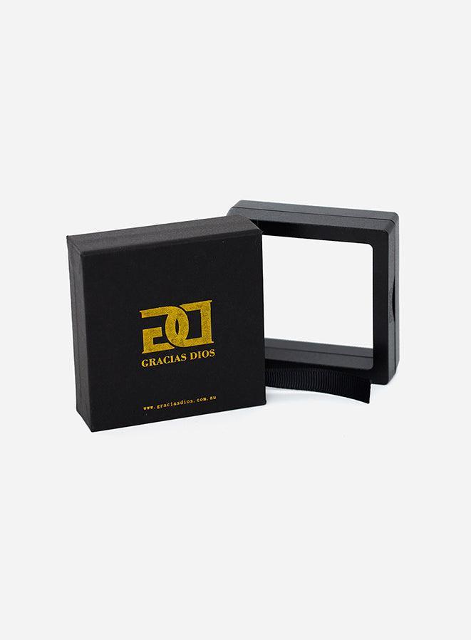 Gracias Dios Gracias Dios Cross Gold Hoop Egyptian Earrings - Challenger Streetwear