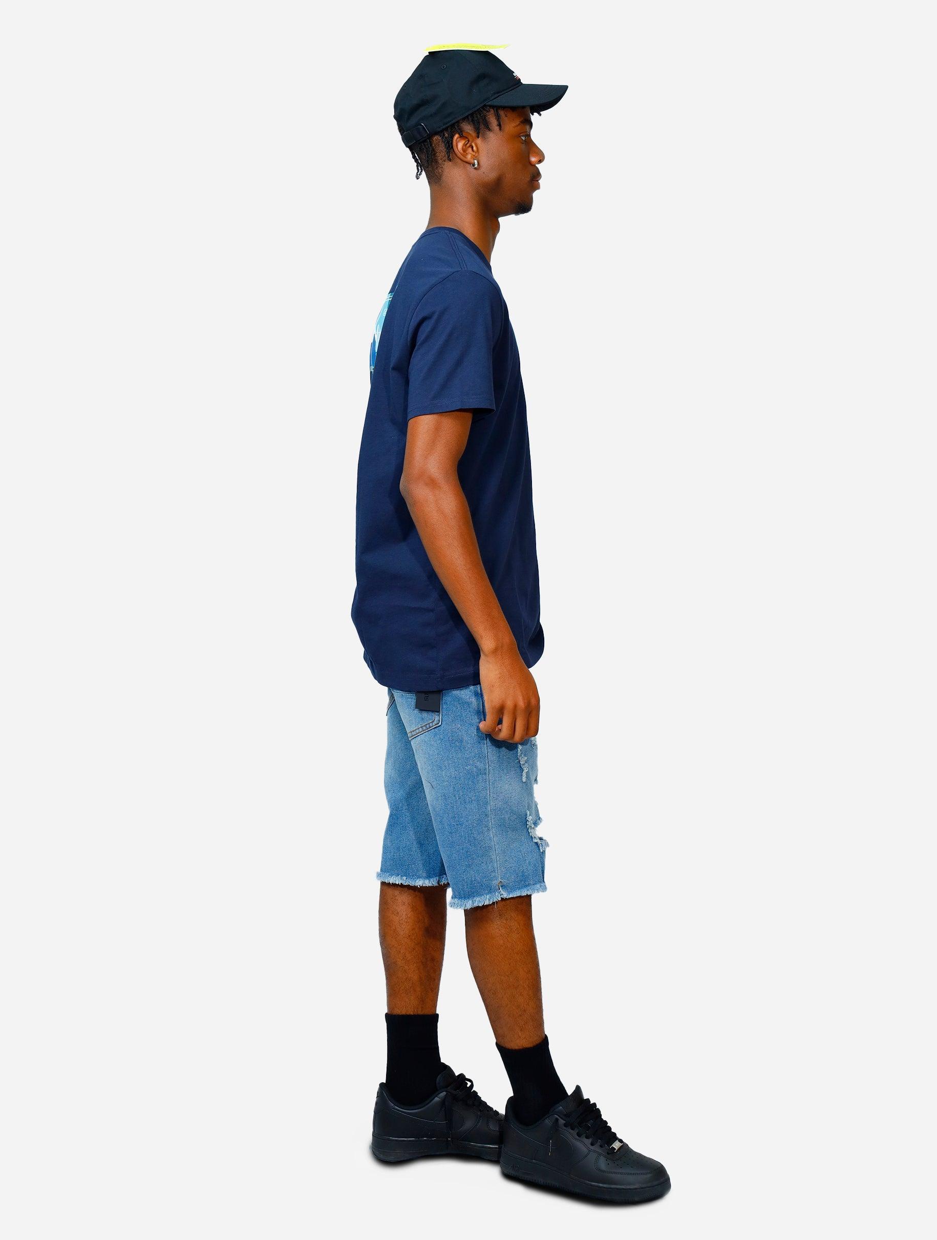 Gracias Dios Gracias Dios Max Repair Denim Shorts - Challenger Streetwear