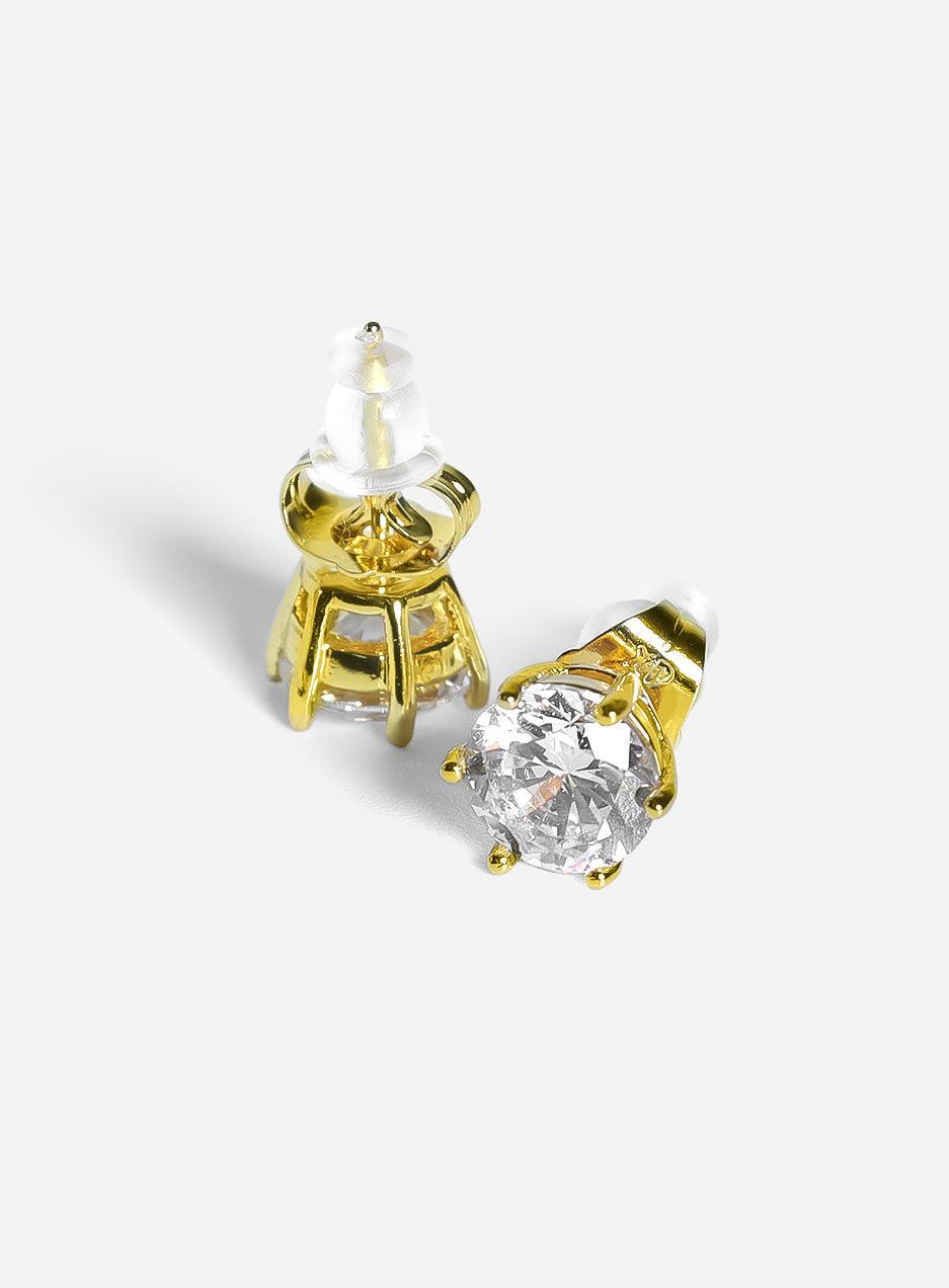 Gracias Dios Hexagon Circle Basket Set Stud Earring - Challenger Streetwear