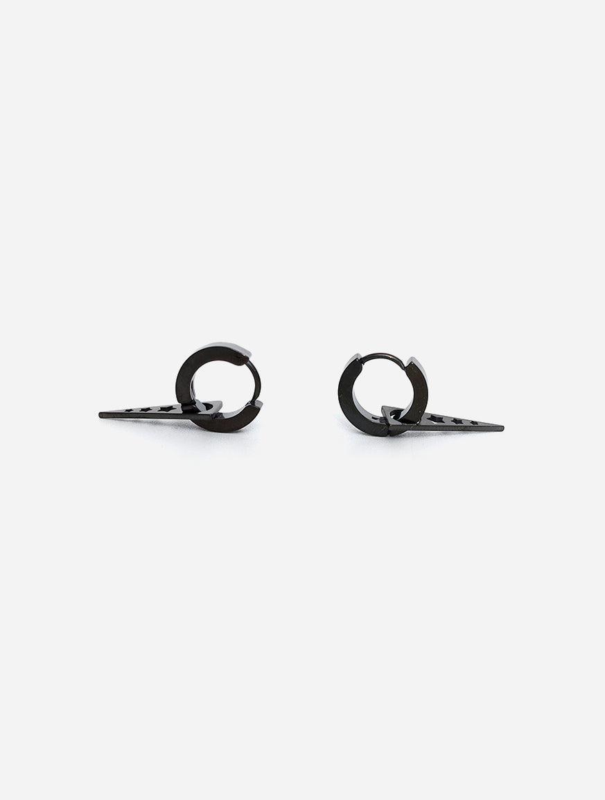Gracias Dios Punk Hoops Dangle Spike Earrings - Challenger Streetwear