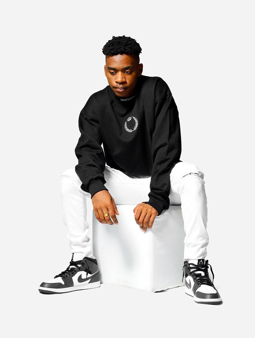 Gracias Dios GD Crown Oversized Sweatshirt - Challenger Streetwear