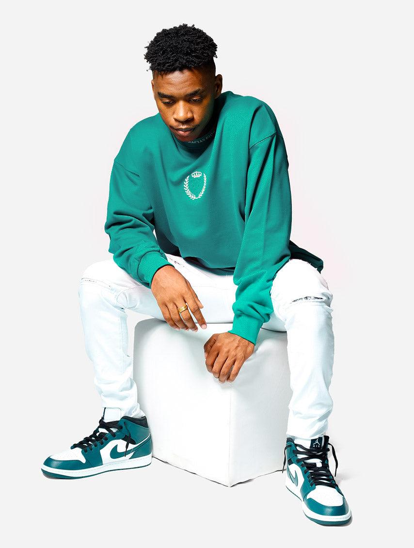 Gracias Dios GD Crown Oversized Sweatshirt - Challenger Streetwear
