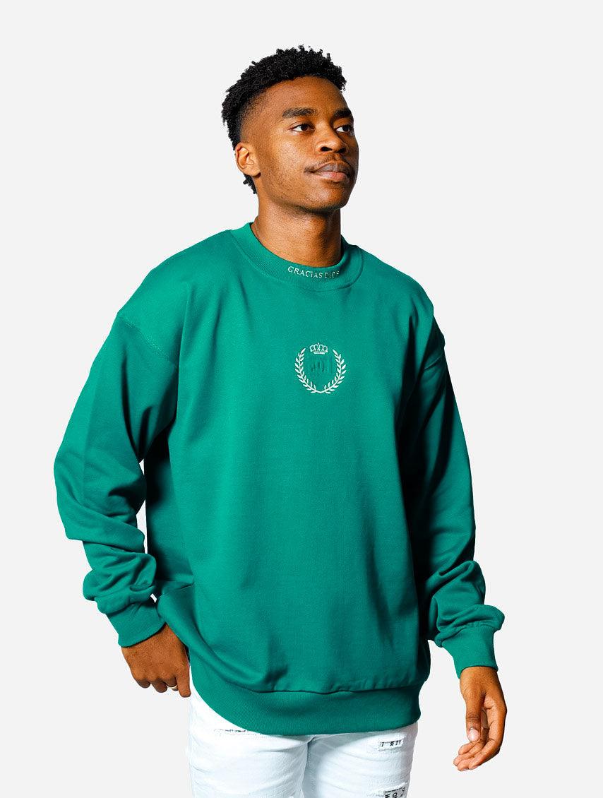 Gracias Dios GD Crown Oversized Sweatshirt - Challenger Streetwear
