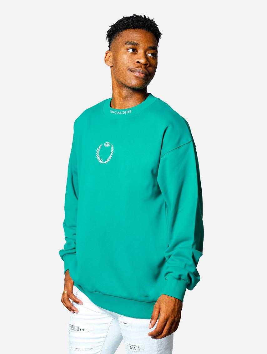 Gracias Dios GD Crown Oversized Sweatshirt - Challenger Streetwear