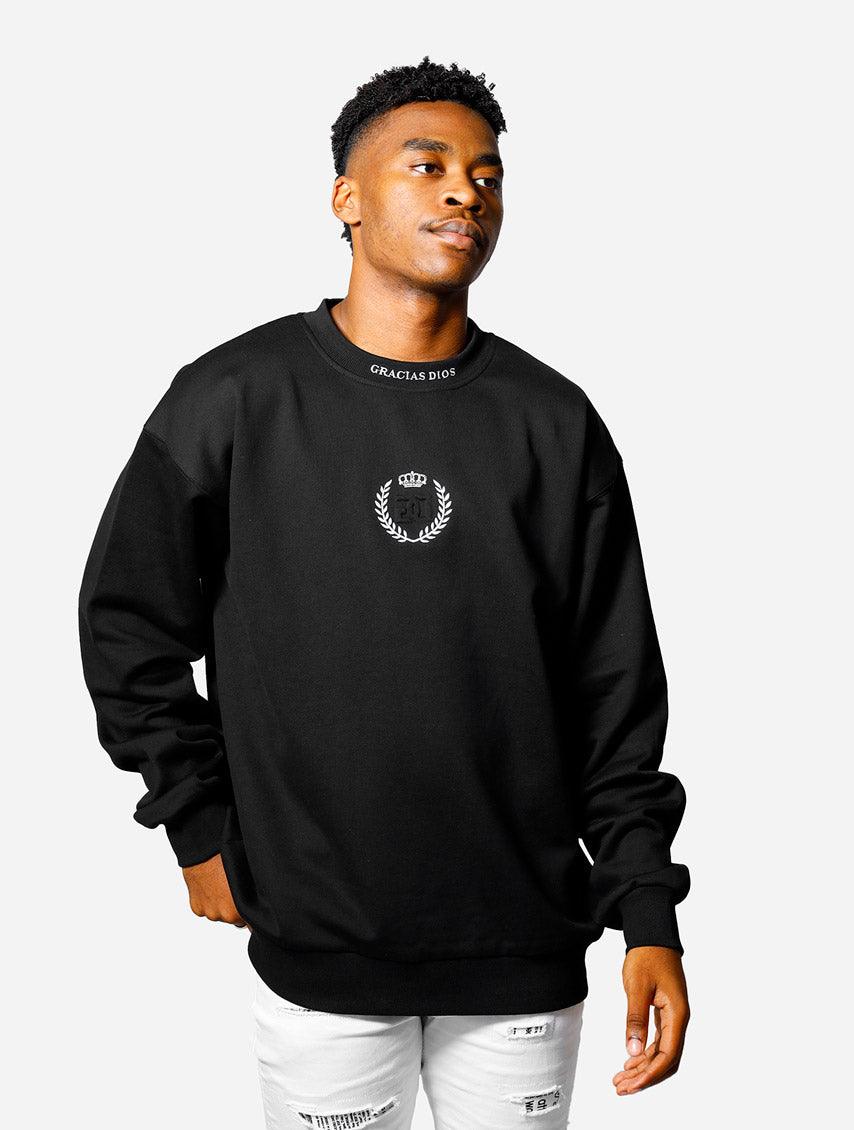 Gracias Dios GD Crown Oversized Sweatshirt - Challenger Streetwear