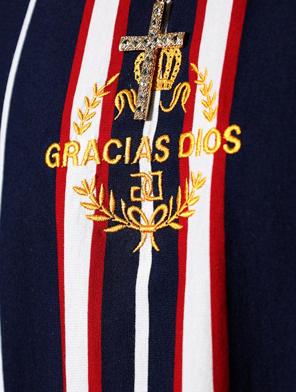 Gracias Dios GD Stripe T-Shirt - Challenger Streetwear