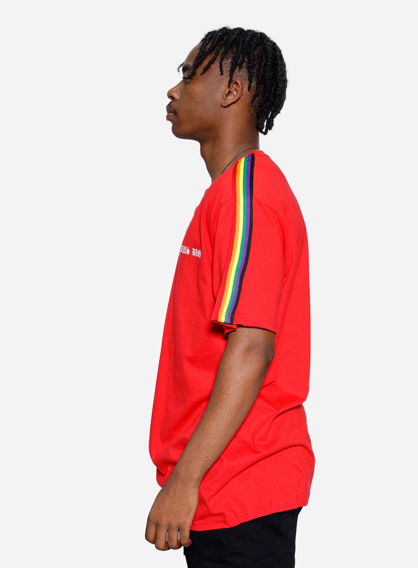 Gracias Dios Gracias Dios Shoulder Rainbow T-Shirt - Challenger Streetwear