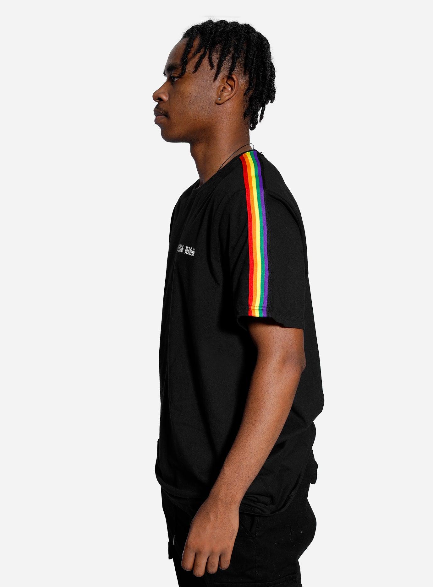 Gracias Dios Gracias Dios Shoulder Rainbow T-Shirt - Challenger Streetwear