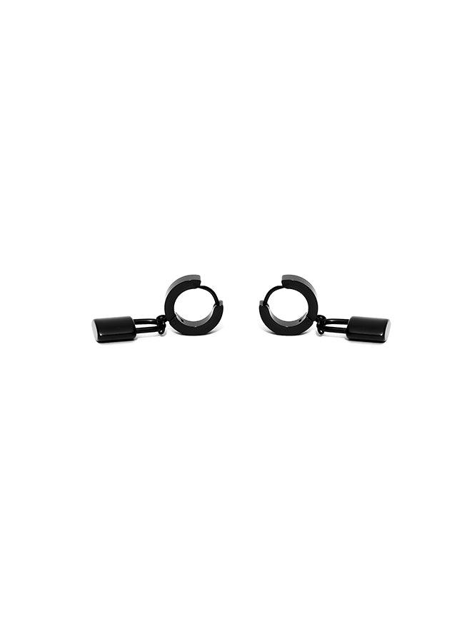 Gracias Dios Padlock Hoop Hinged Earring - Challenger Streetwear