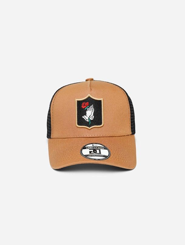 Gracias Dios Pray Hand Rose Logo 110 Snapback - Challenger Streetwear