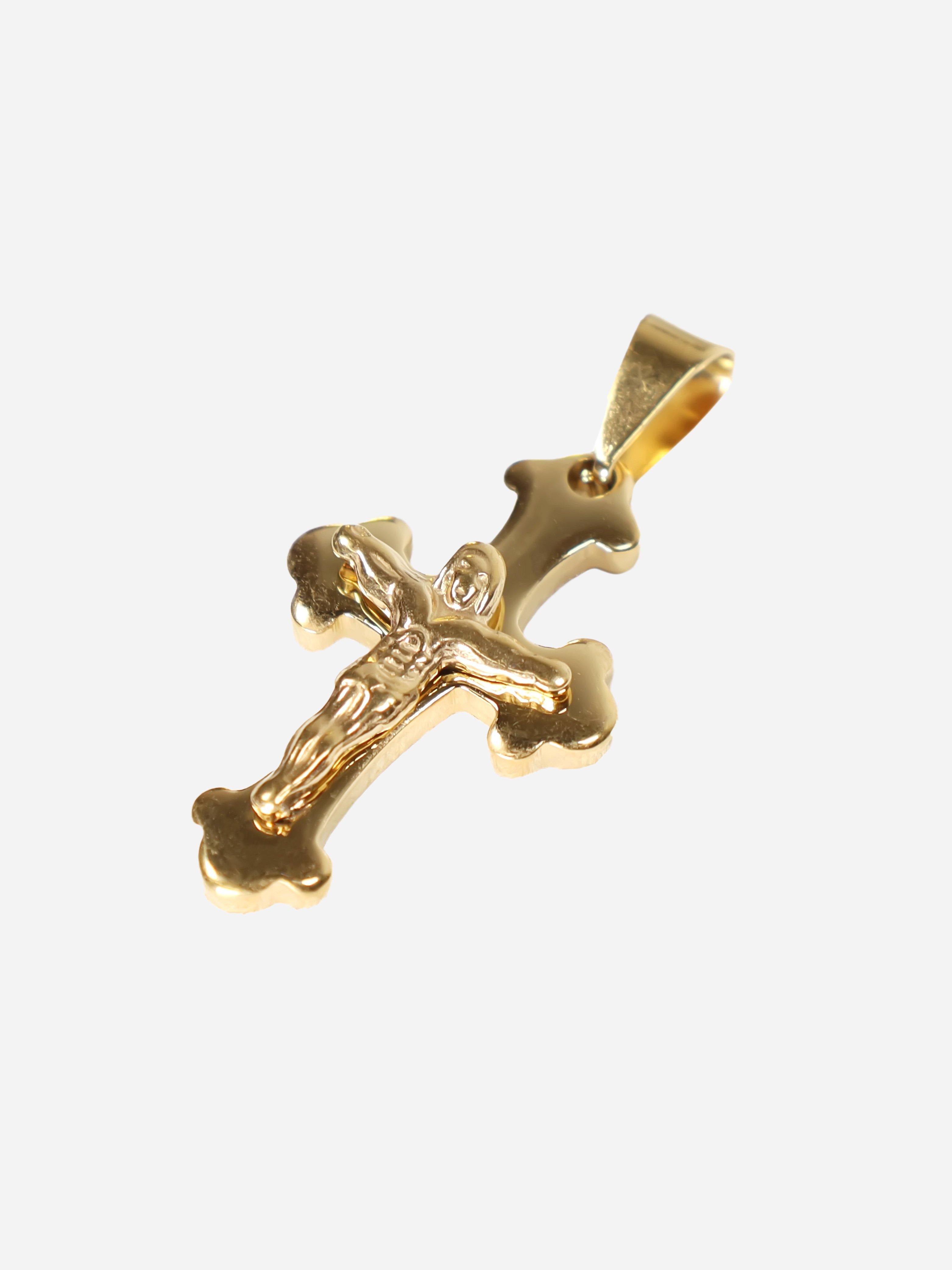 Gracias Dios Vintage Crucifix Pendant - Challenger Streetwear