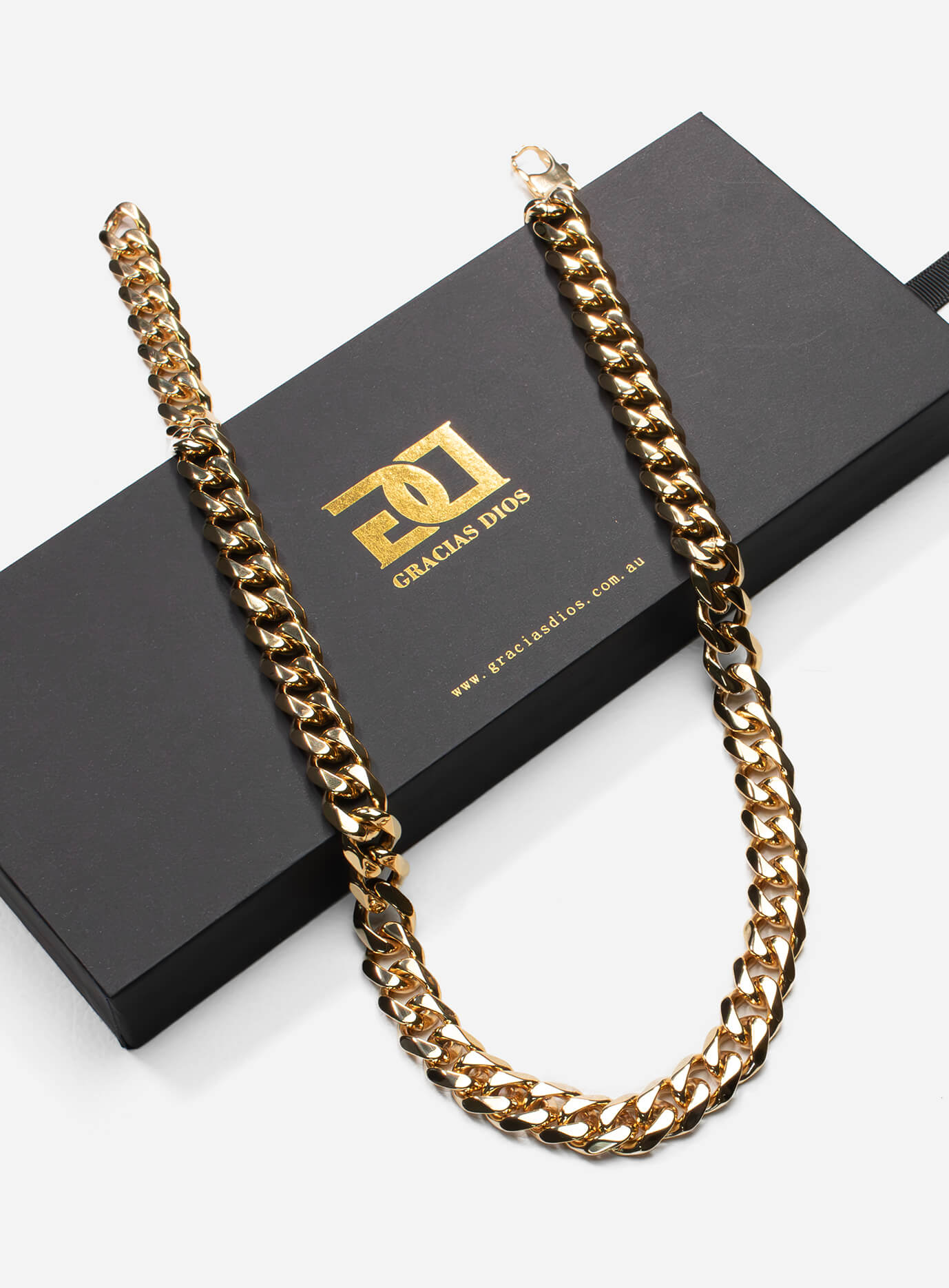 GD CUBAN CHAIN (GOLD) 13MM