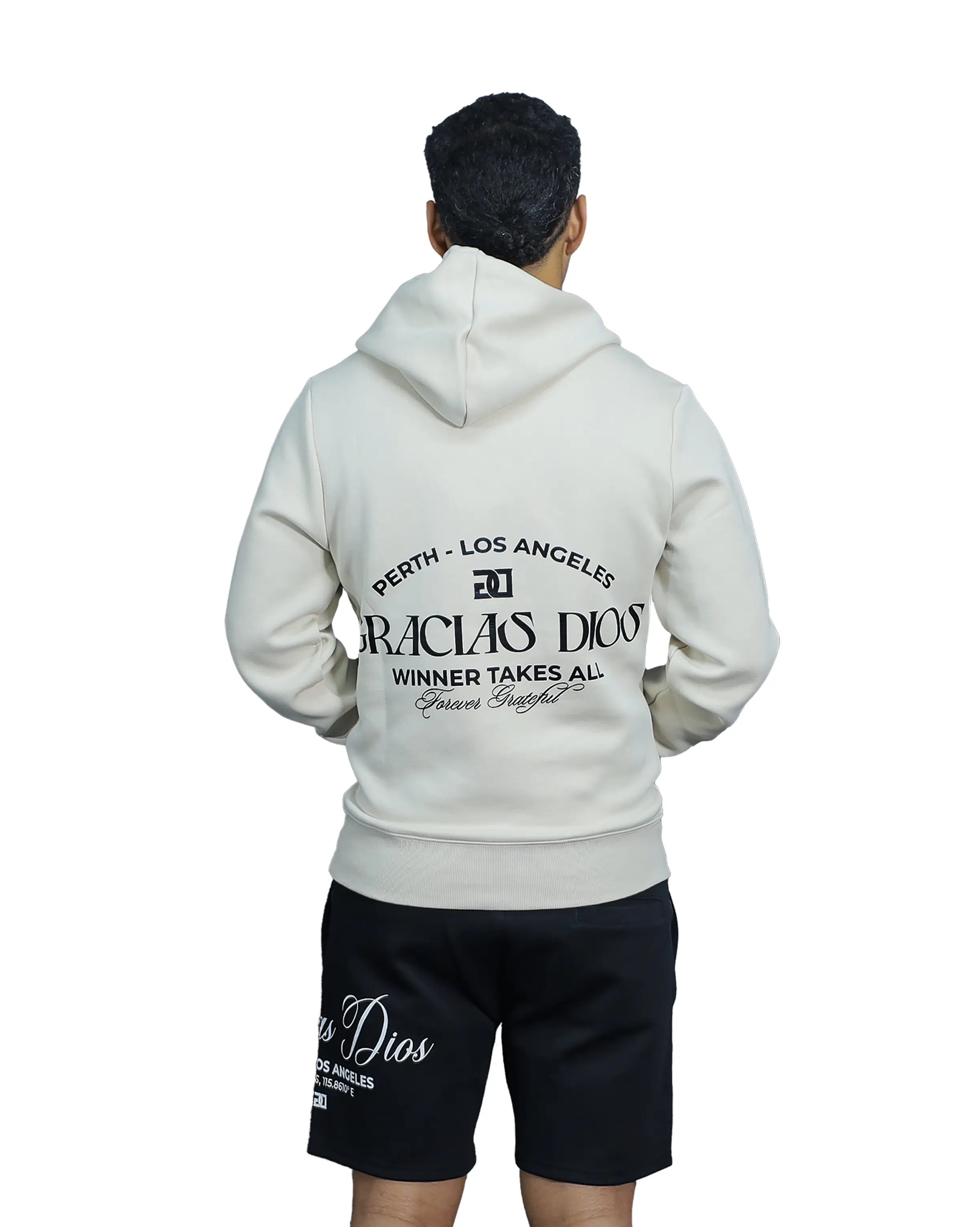 Gracias Dios Essential Cream Hoodie Australia

