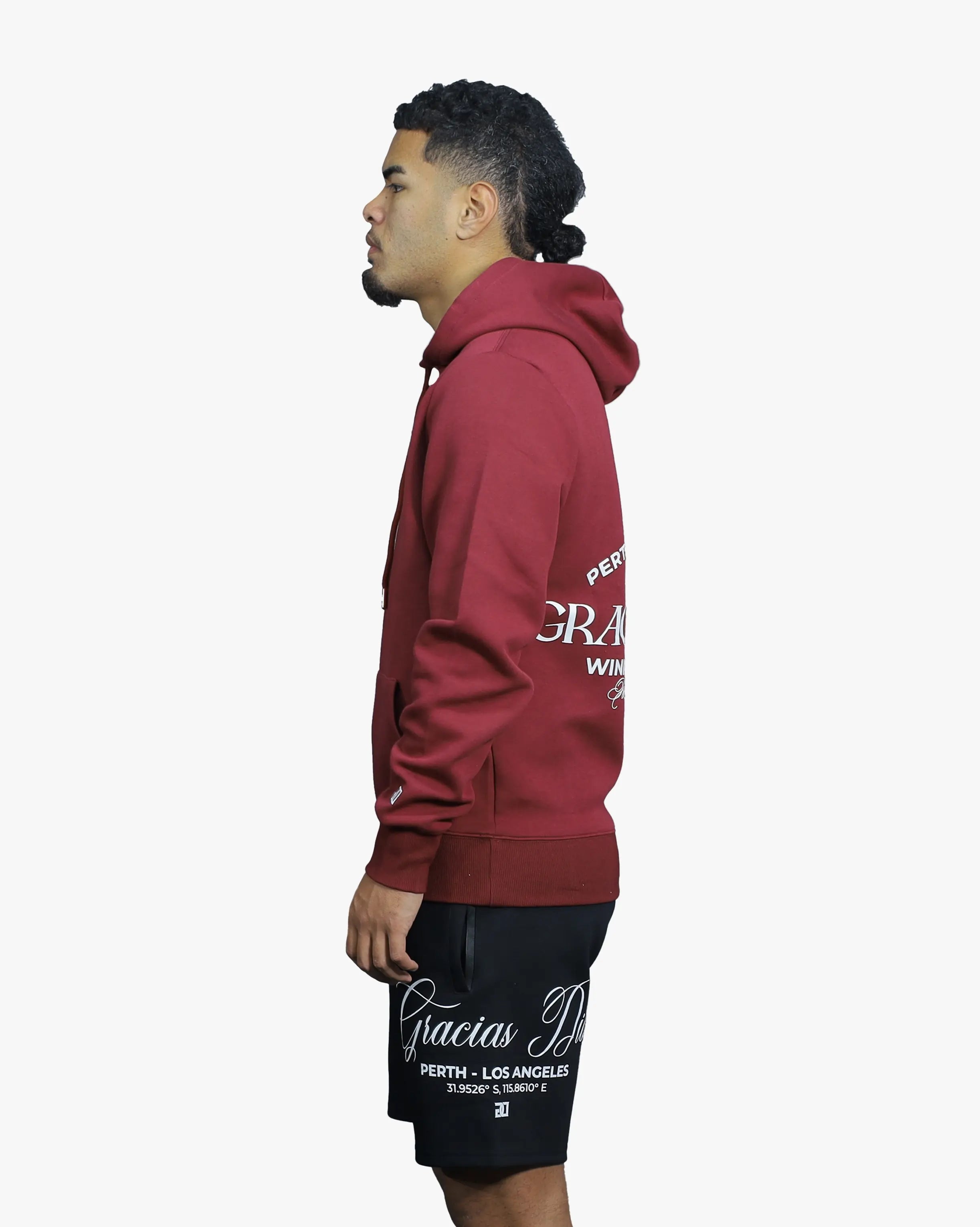 Gracias Dios Essential Maroon Hoodie