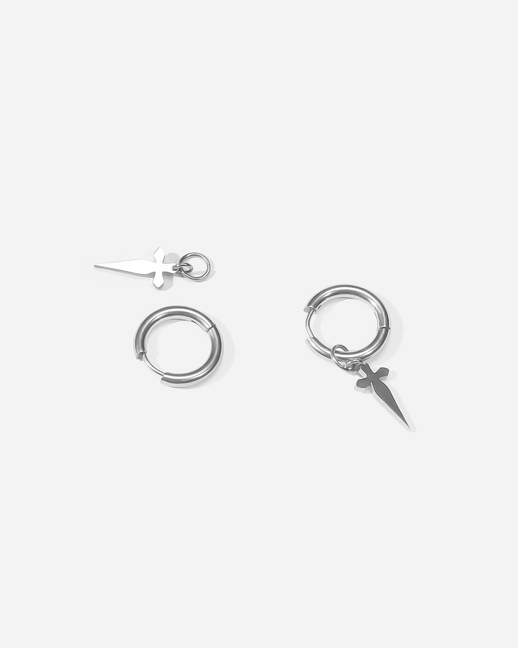 Chic Cross Sword Hoop Earrings – A Unique Twist on Classic Hoop Style