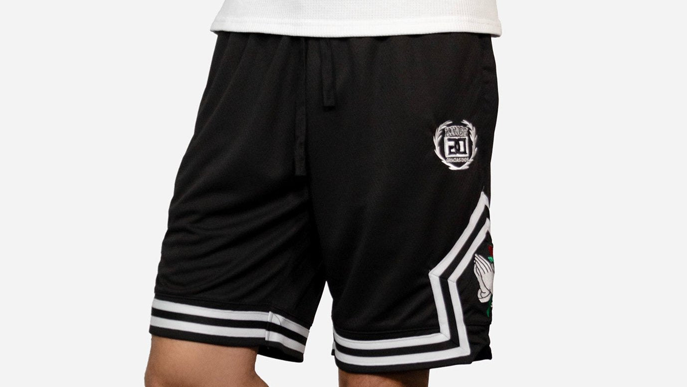 GD Pray Hand Basketball Mesh Shorts