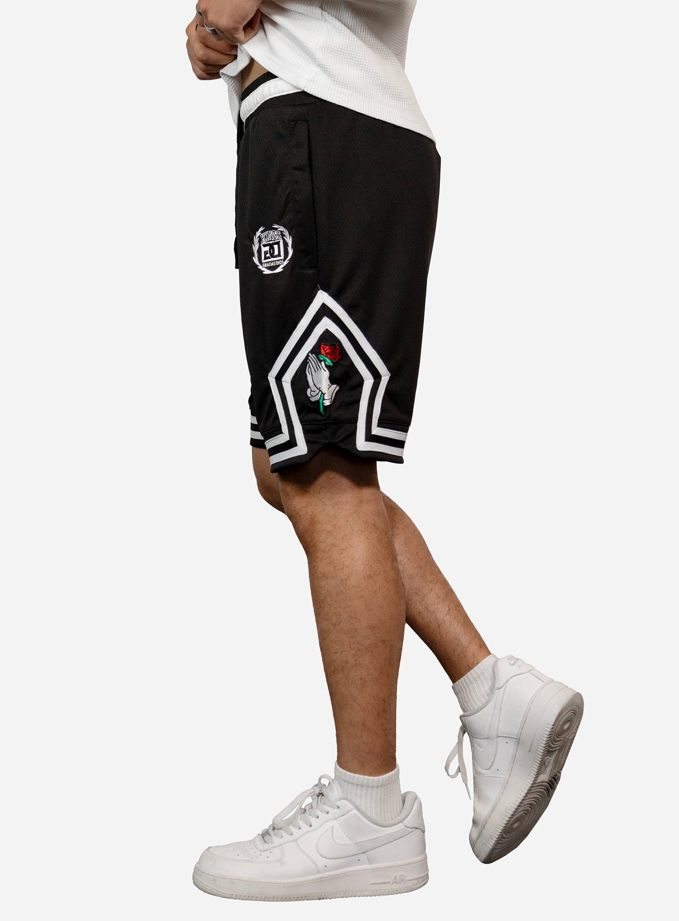 GD Pray Hand Basketball Mesh Shorts