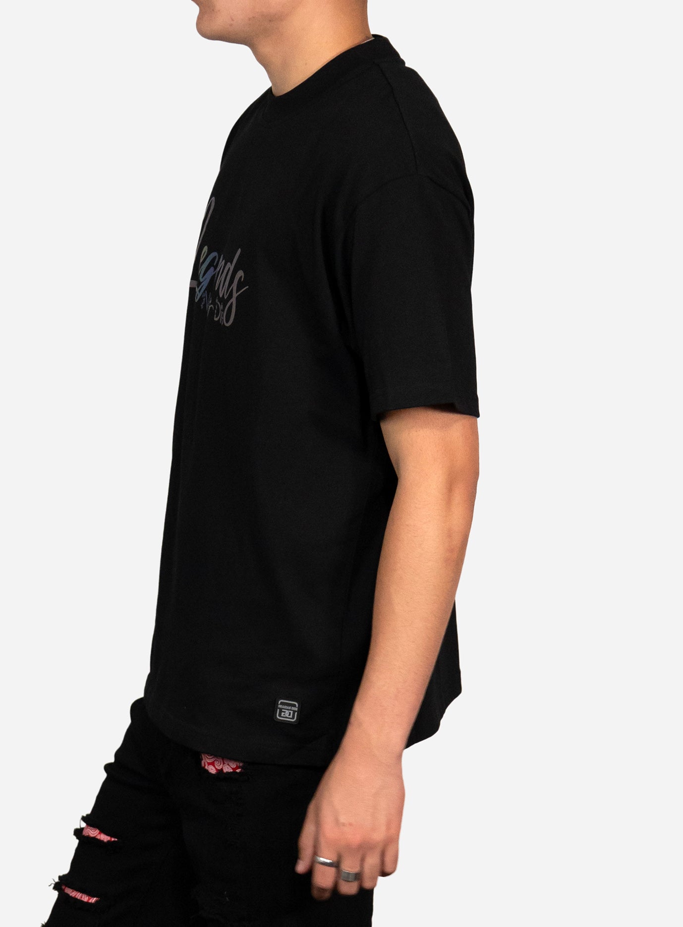GD Legends Never Die Reflective Floral Oversized T-Shirt