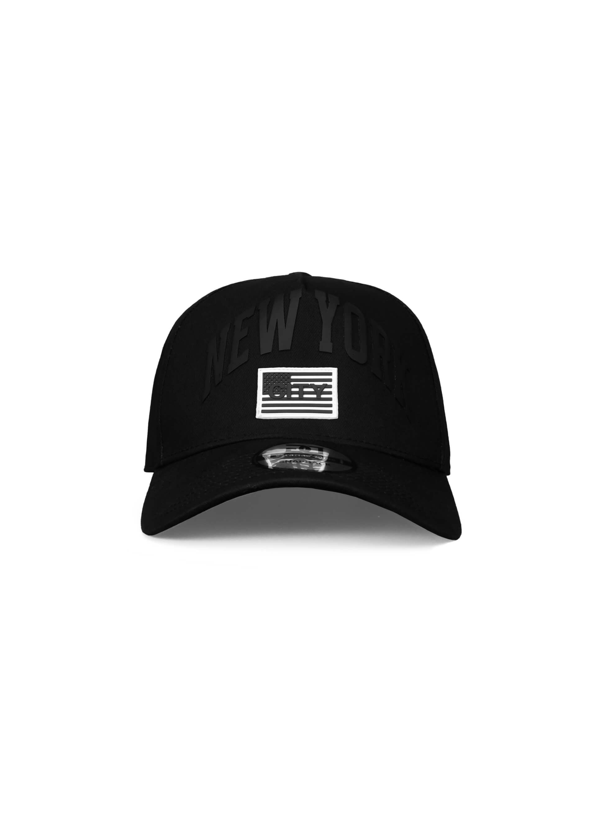 New York City A-Frame Snapback Black Hat