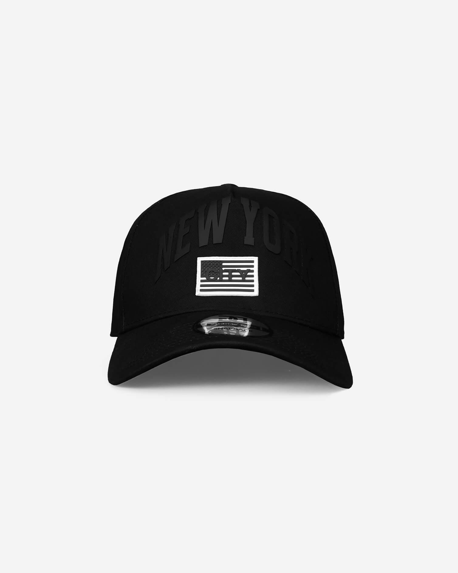 New York City A-Frame Snapback Black Hat