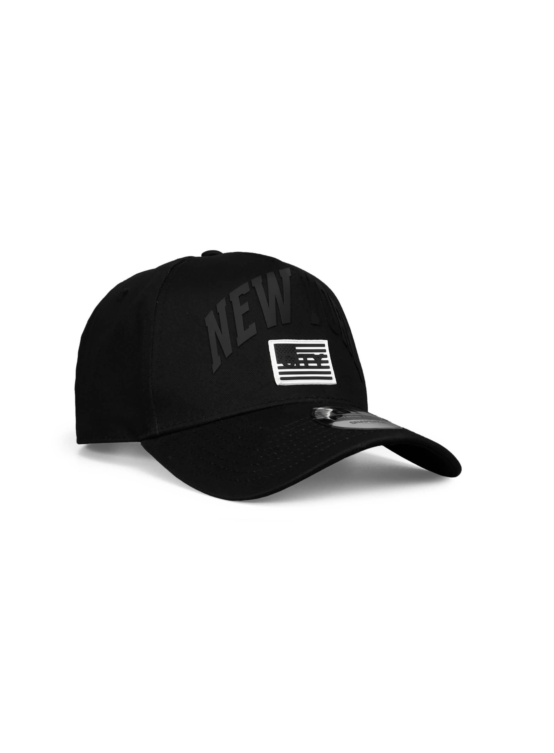 New York City A-Frame Snapback Black Hat