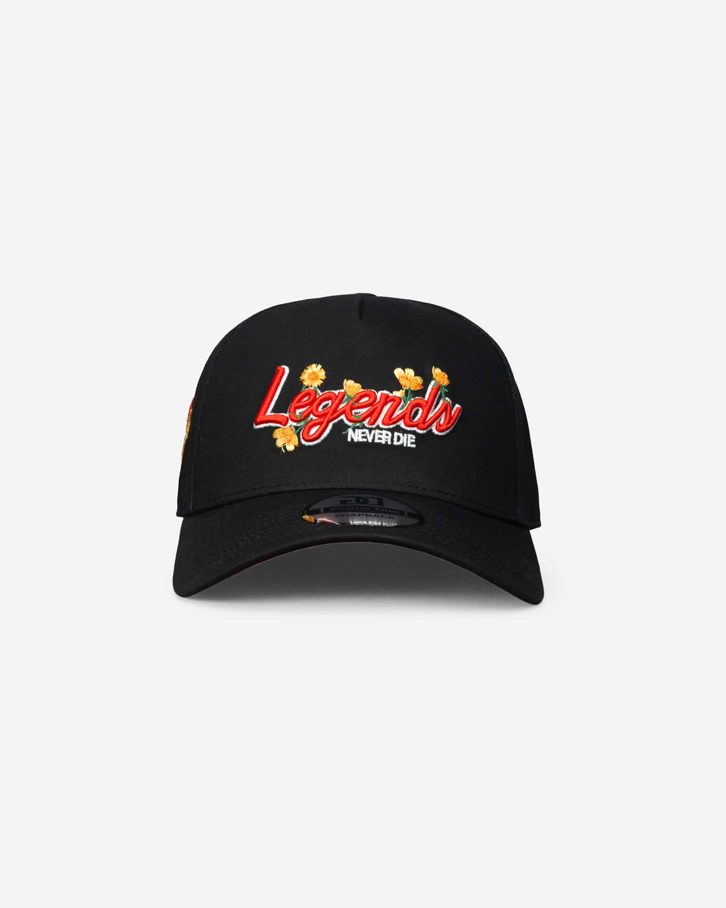 Legends Never Die Floral A-Frame Snapback Hat