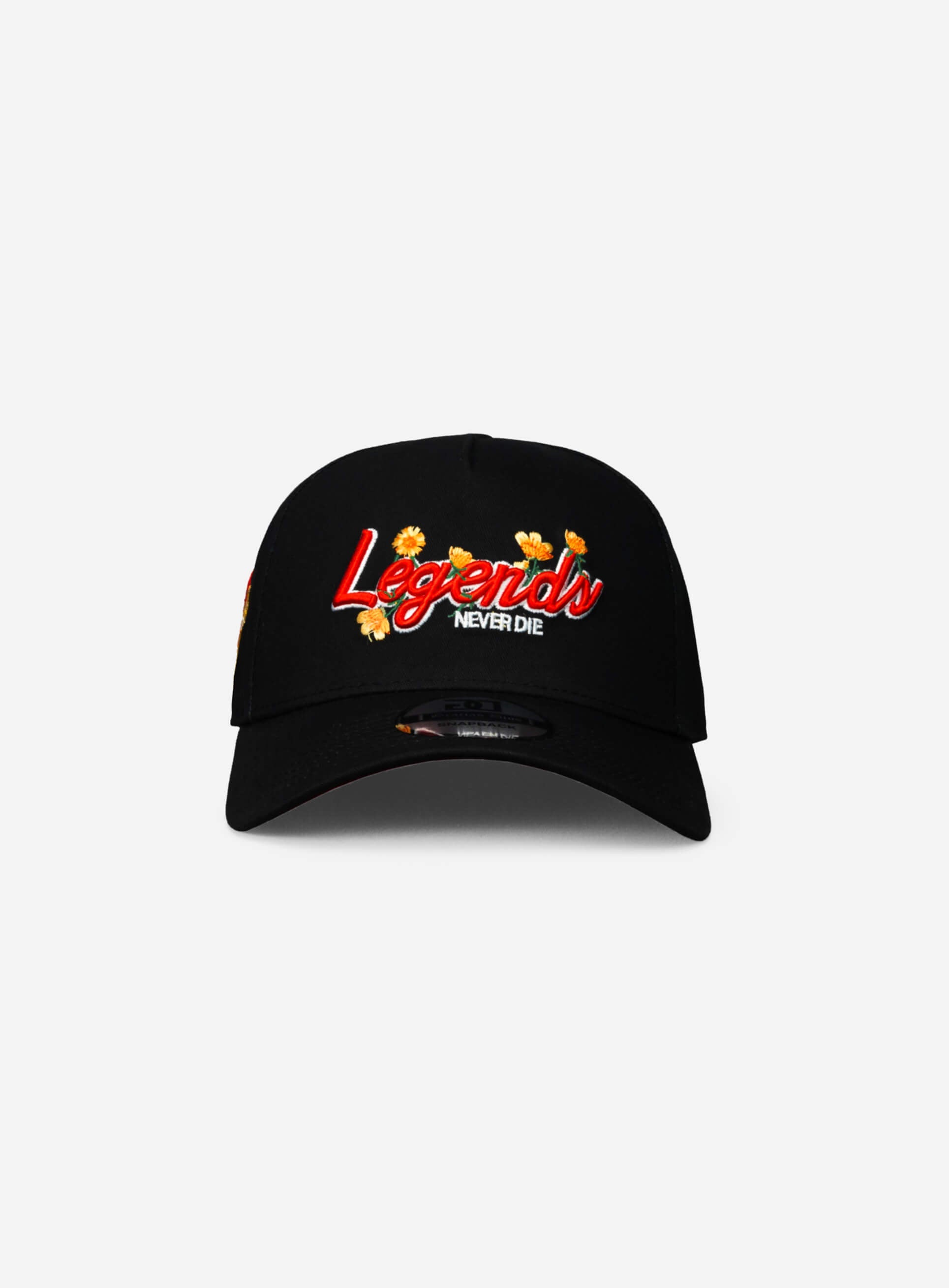 Legends Never Die Floral A-Frame Snapback Hat