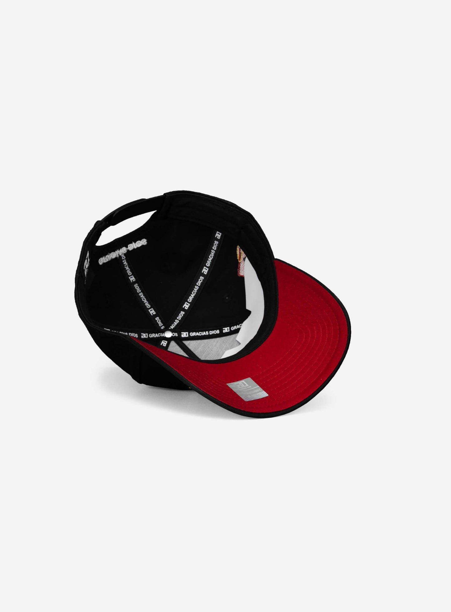 Indian A-Frame Snapback Hat Black