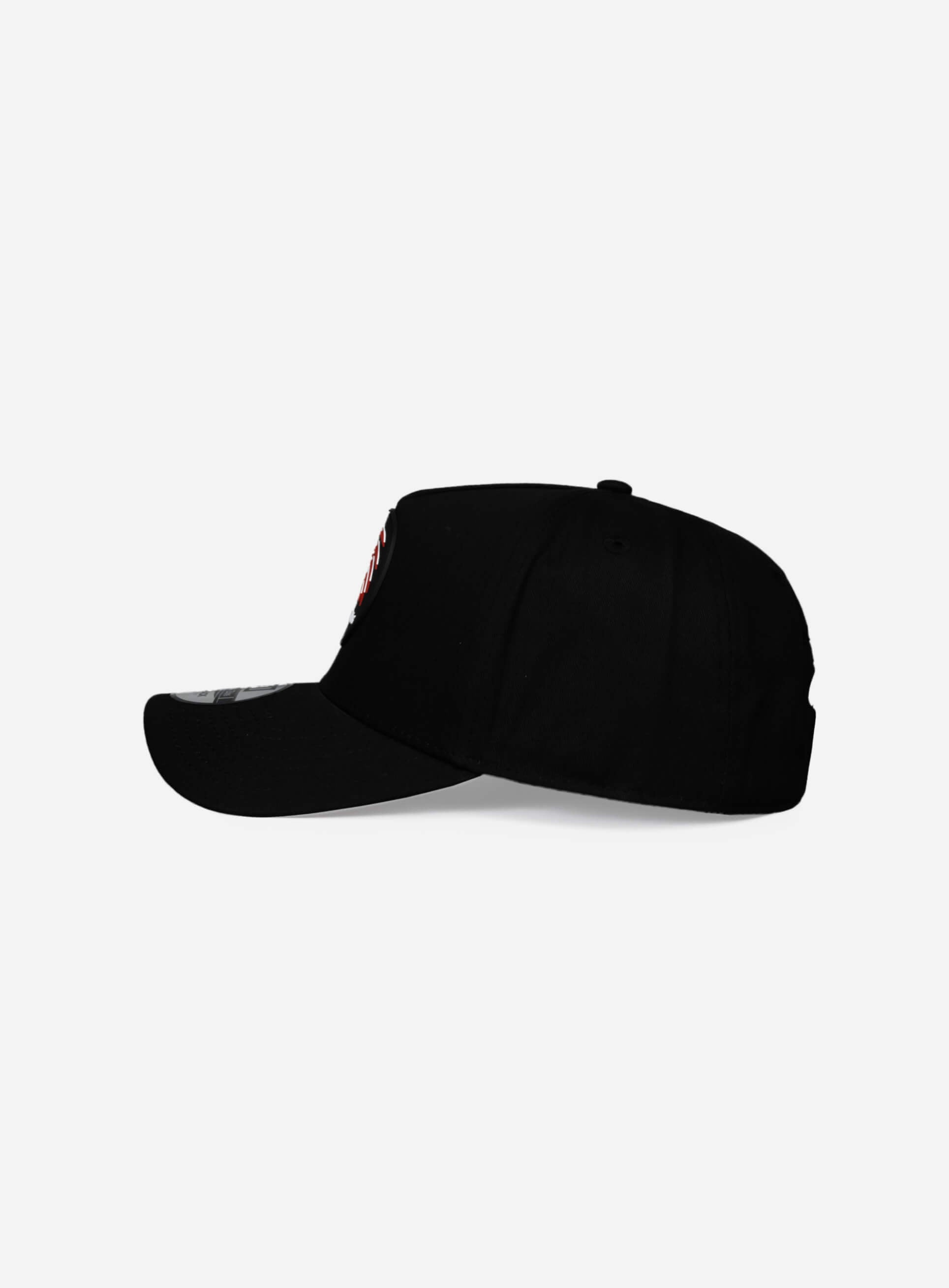 Indian A-Frame Snapback Hat Black