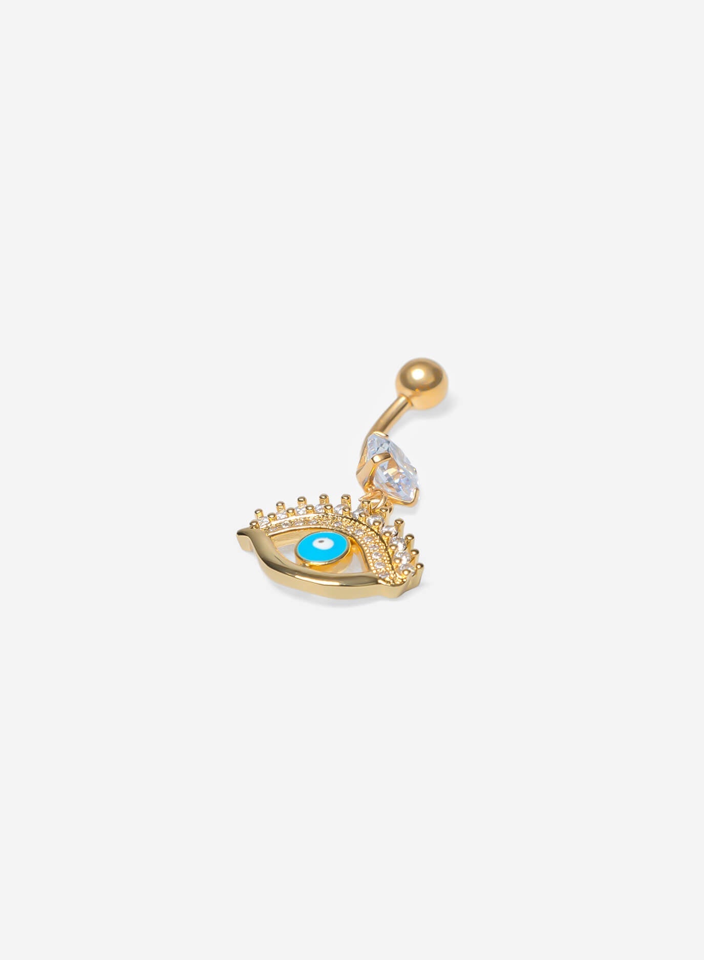 GD Embellished Evil Eye Belly Ring