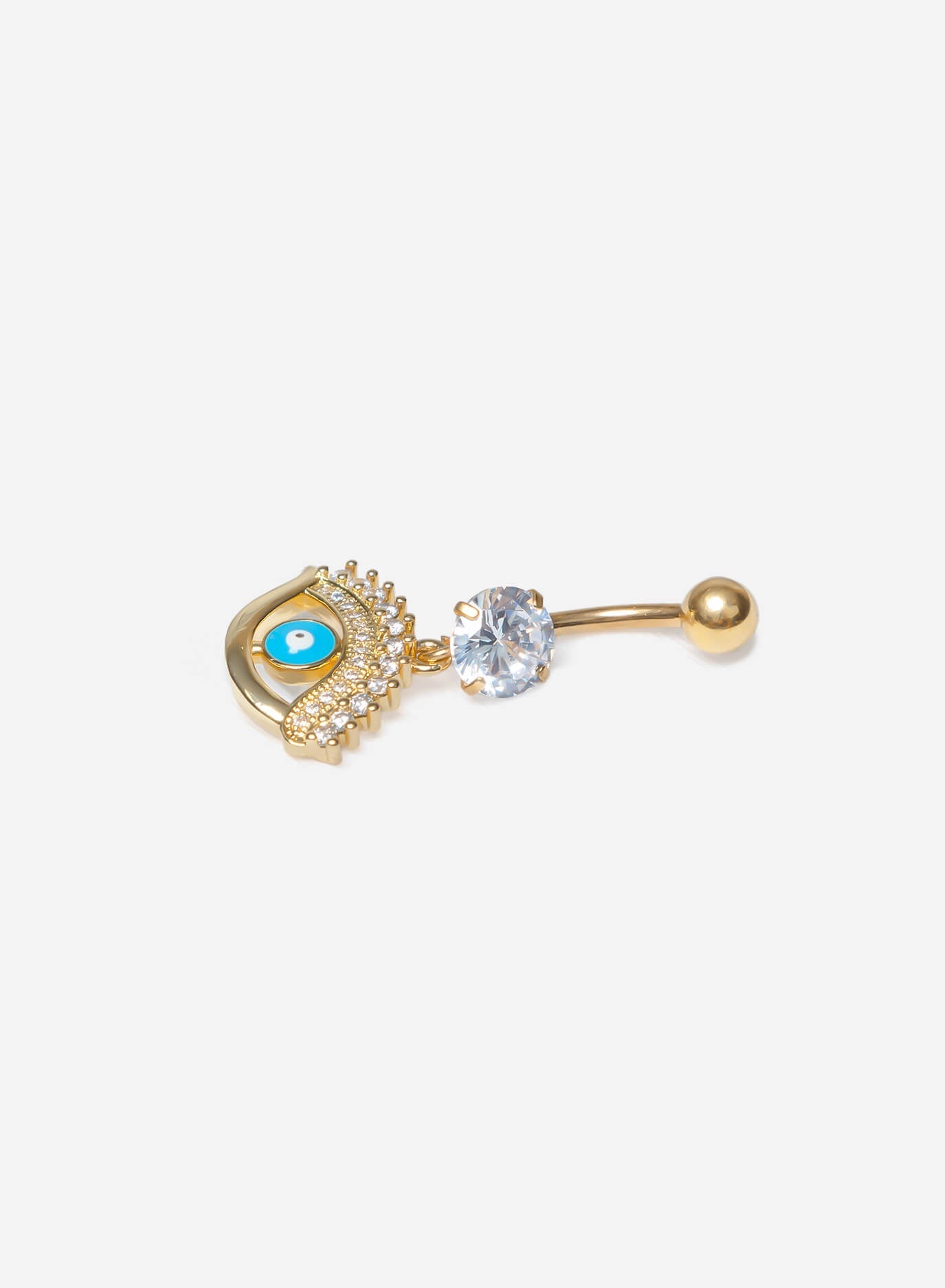 GD Embellished Evil Eye Belly Ring