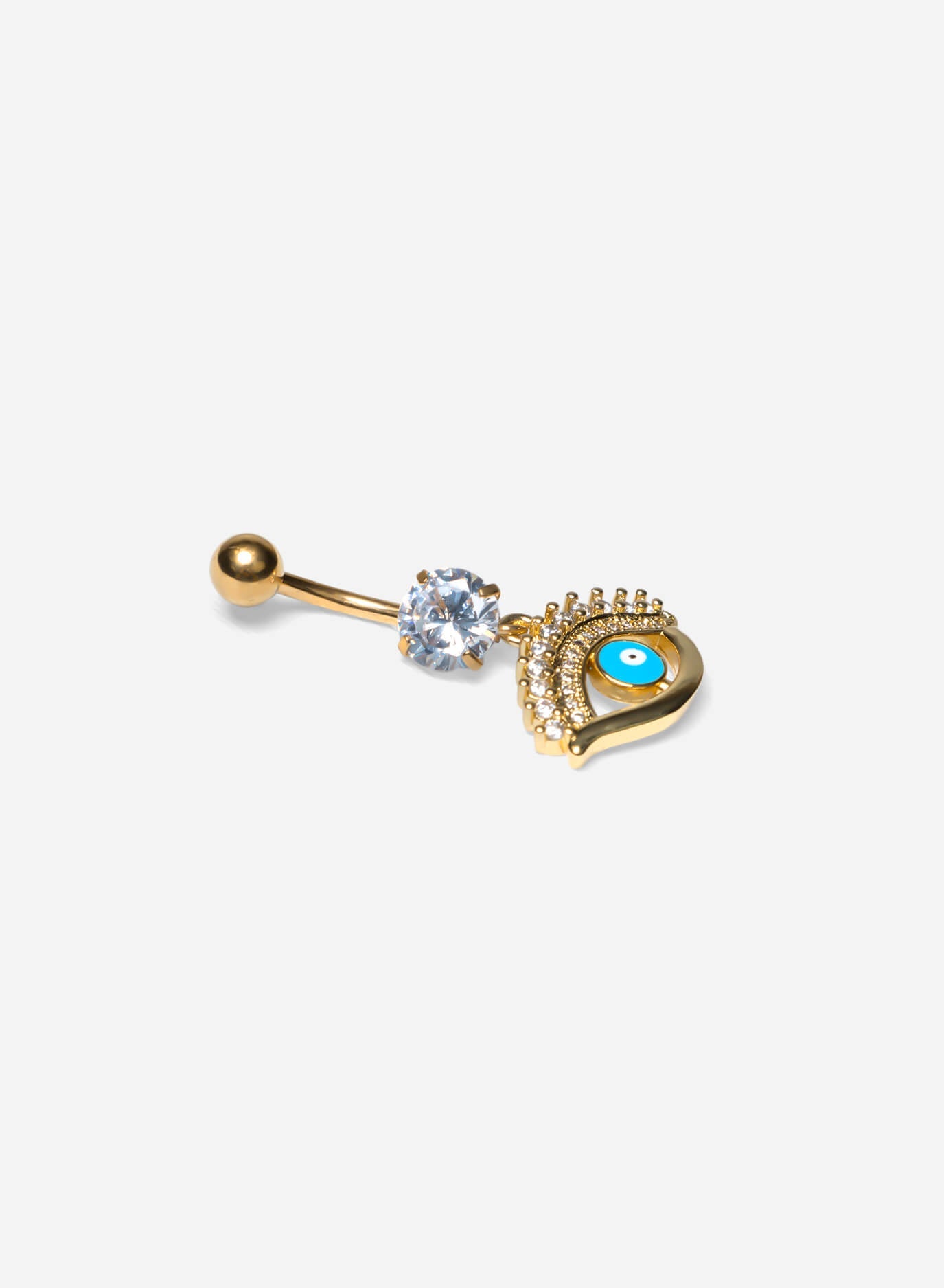 GD Embellished Evil Eye Belly Ring